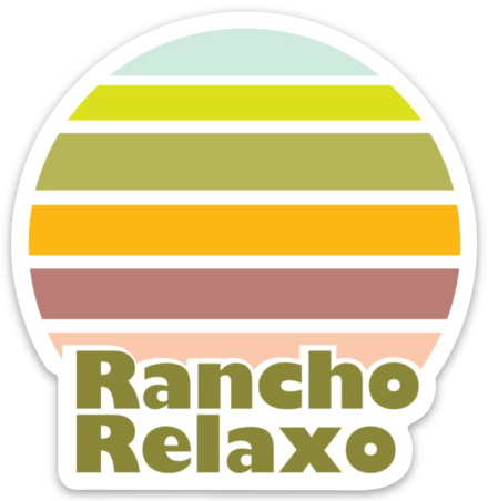 Rancho Relaxo Rainbow Sun Magnet