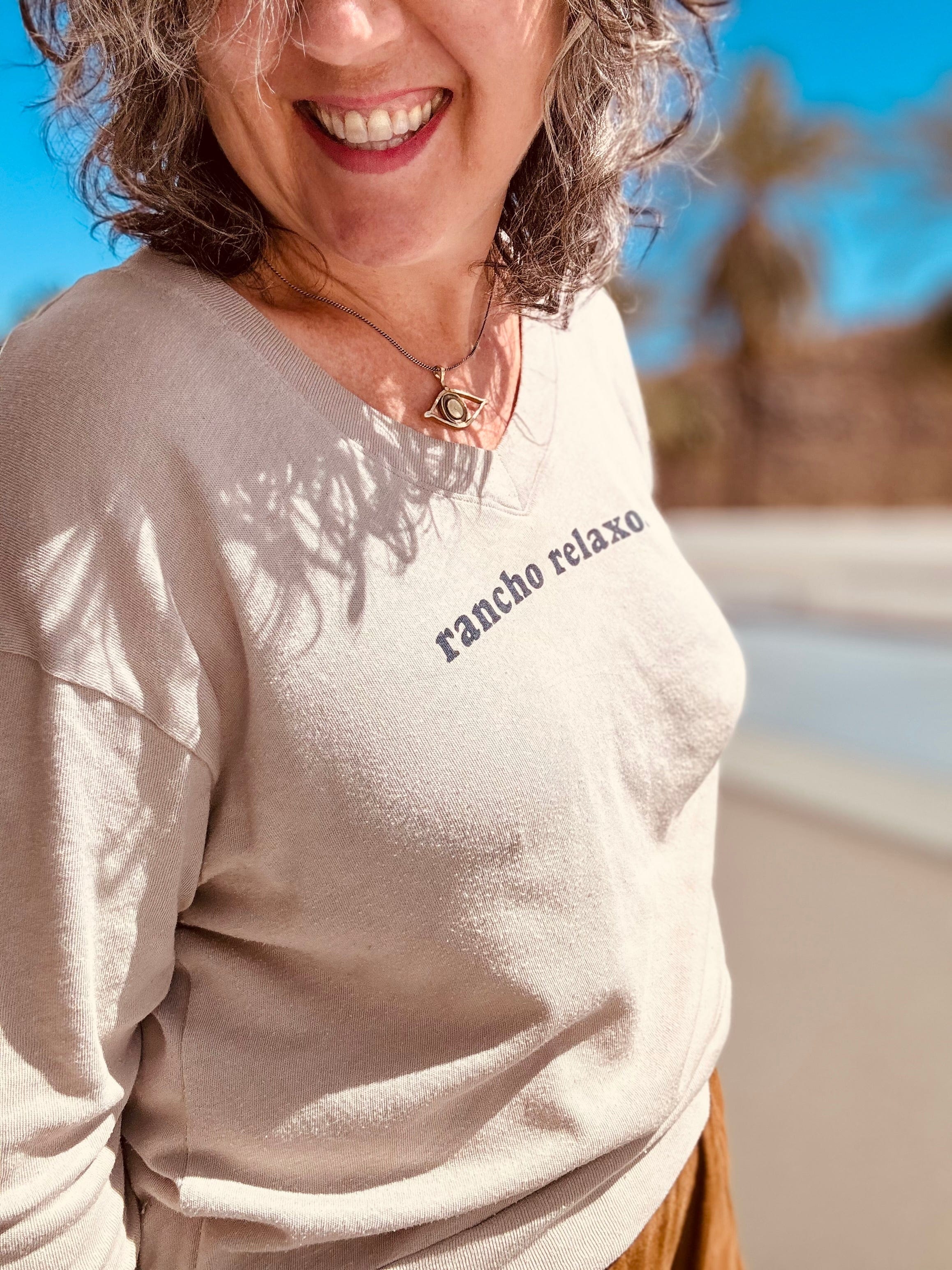 Rancho Relaxo Slouchy Pullover available in Joshua Tree at JT Trading Post