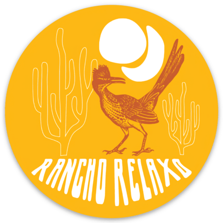 Rancho Relaxo Warped Desert Sticker