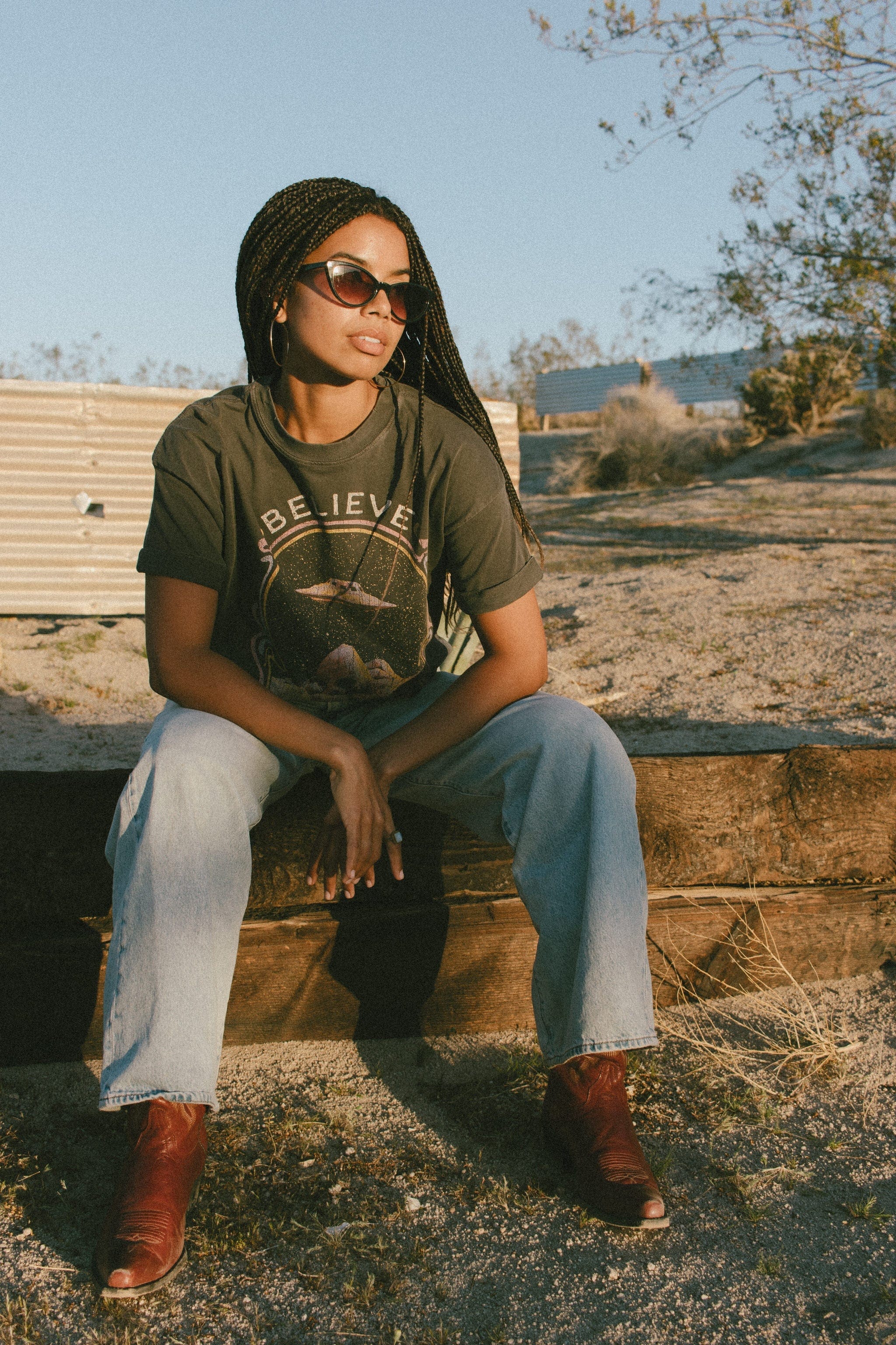 Roaming Travelers JT Believe Tee available in Joshua Tree at JT Trading Post