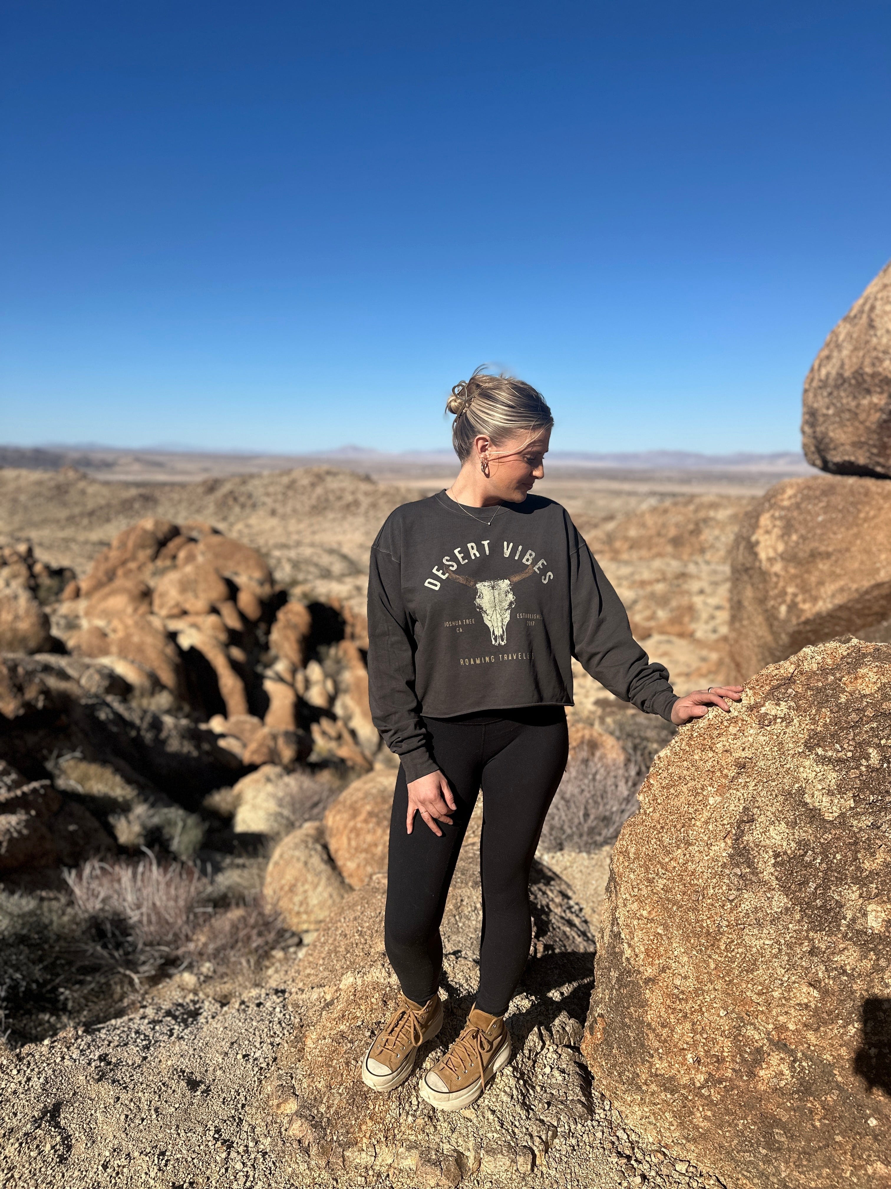 Roaming Travelers Roaming Desert Vibes Crop available in Joshua Tree at JT Trading Post