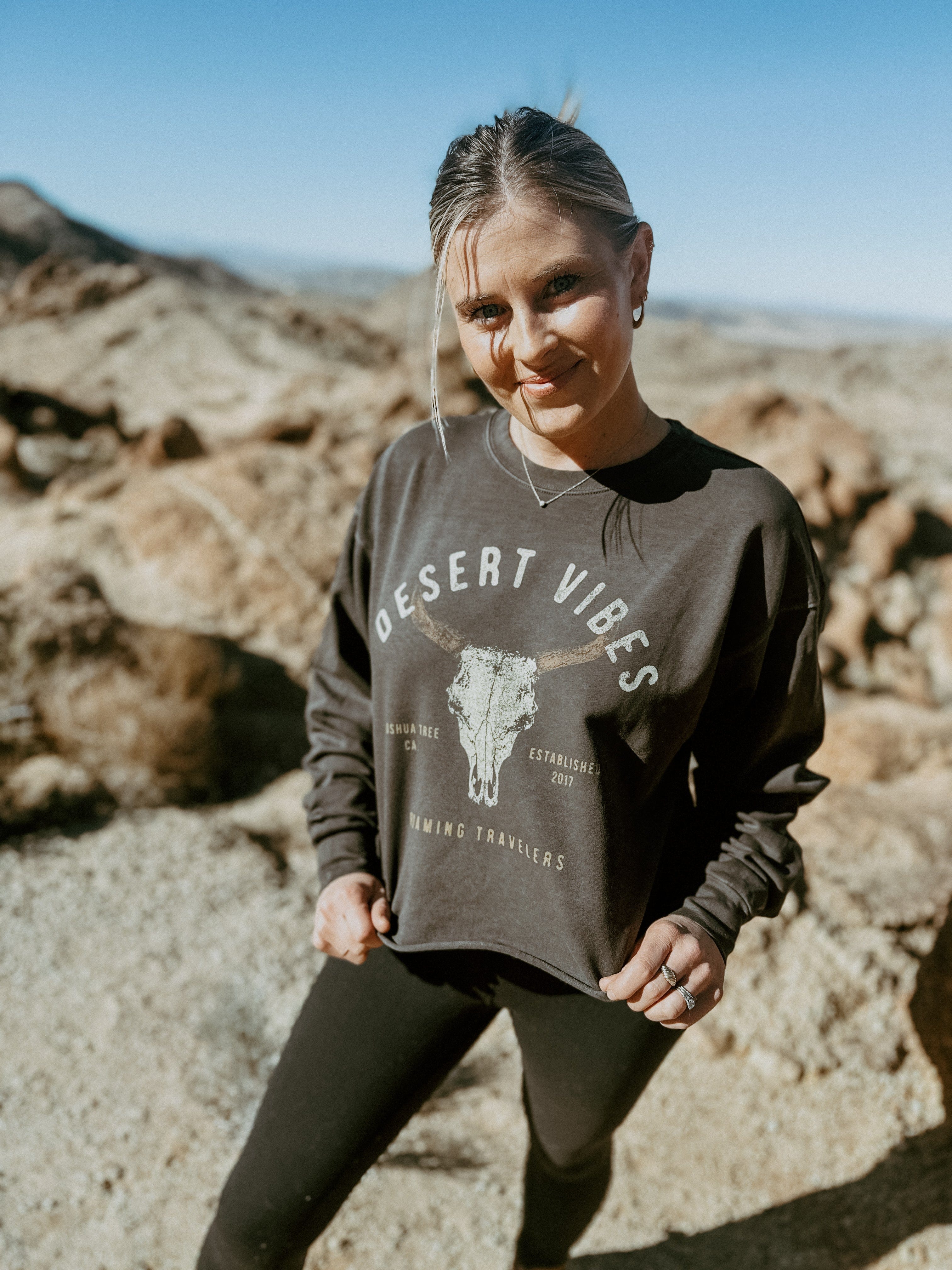 Roaming Travelers Roaming Desert Vibes Crop available in Joshua Tree at JT Trading Post