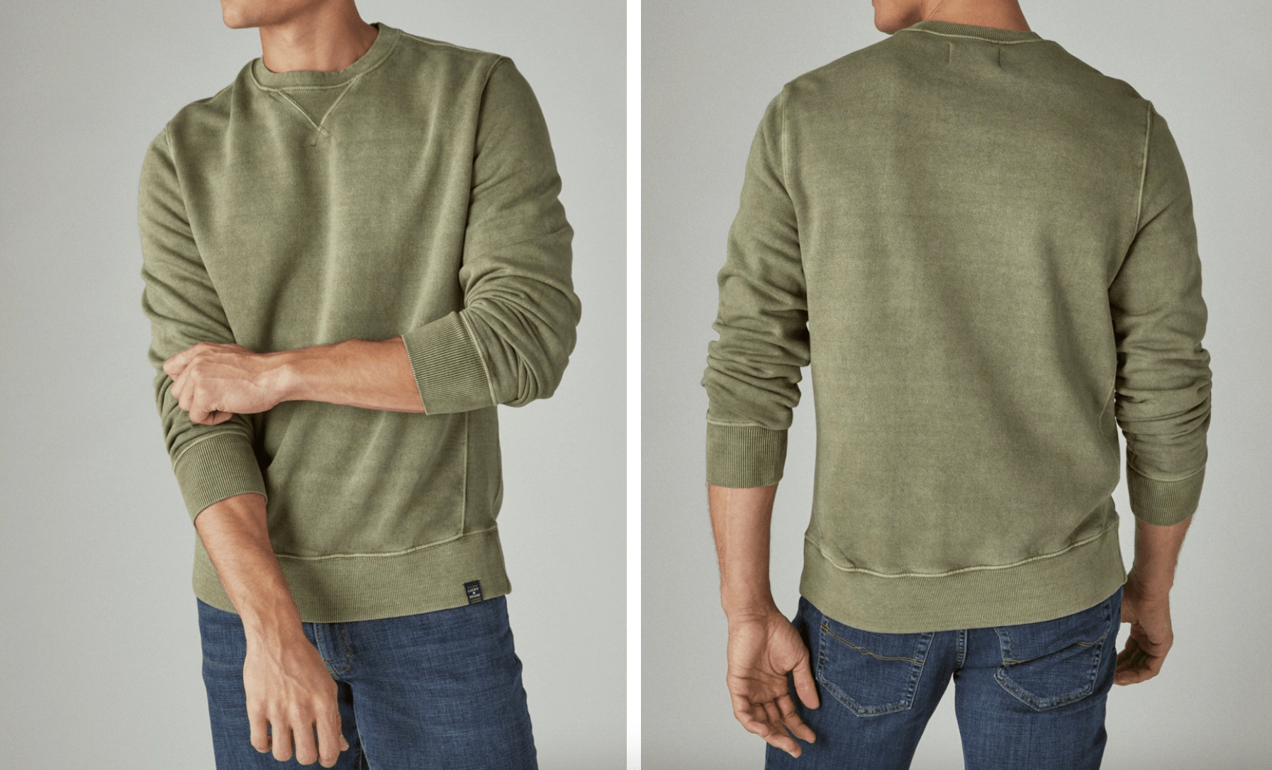 Roaming Travelers Sueded Terry Crew Neck