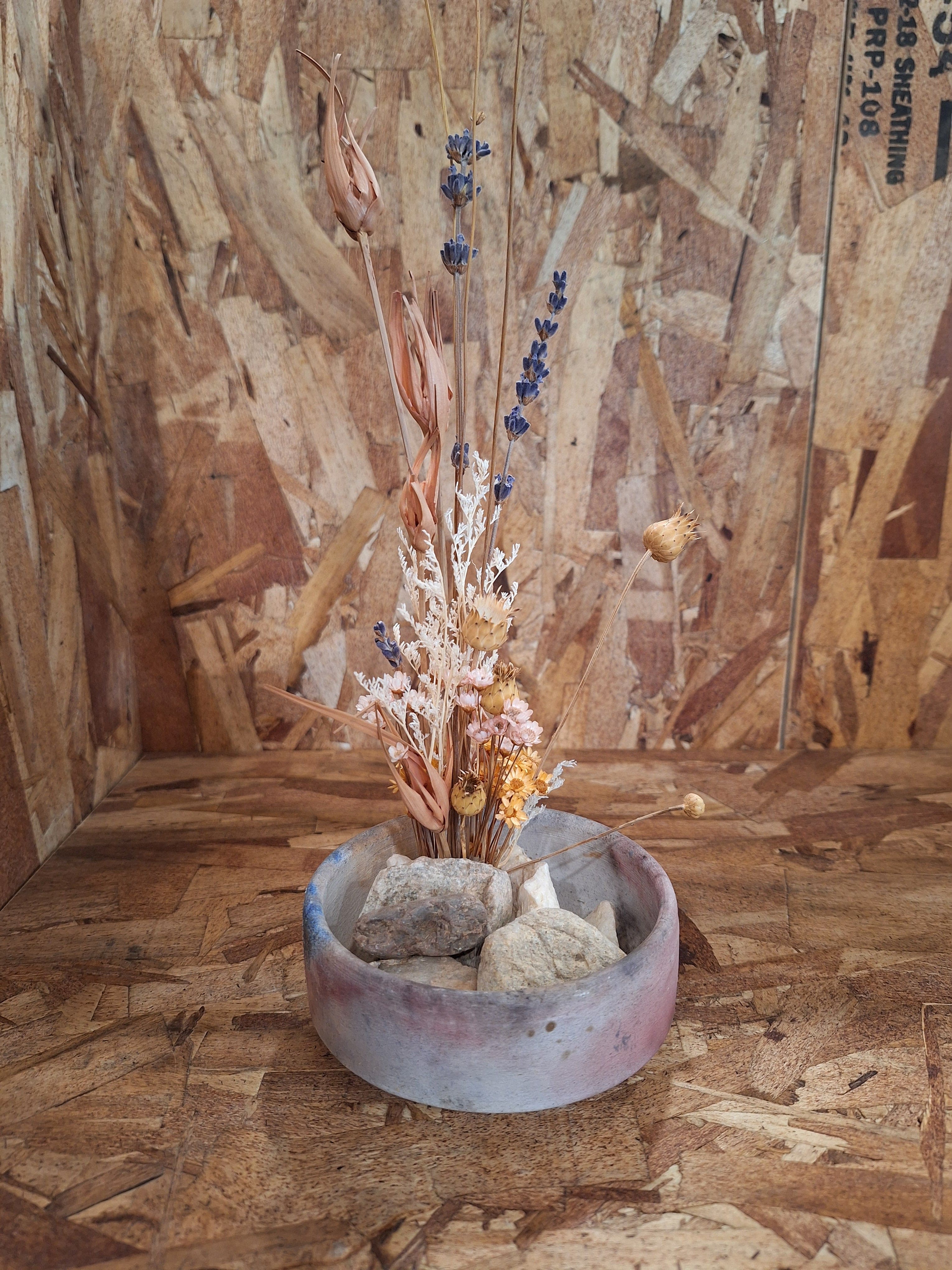 Stray Ceramics Pit Fired Ikebana with Good Buds