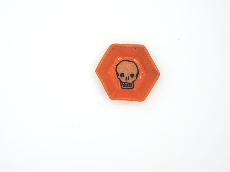 Stray Ceramics Skull Plate Hexagon Mini