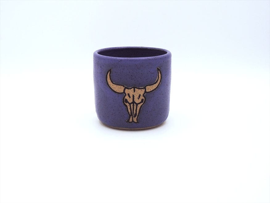 Stray Ceramics Cow Skull Tumbler