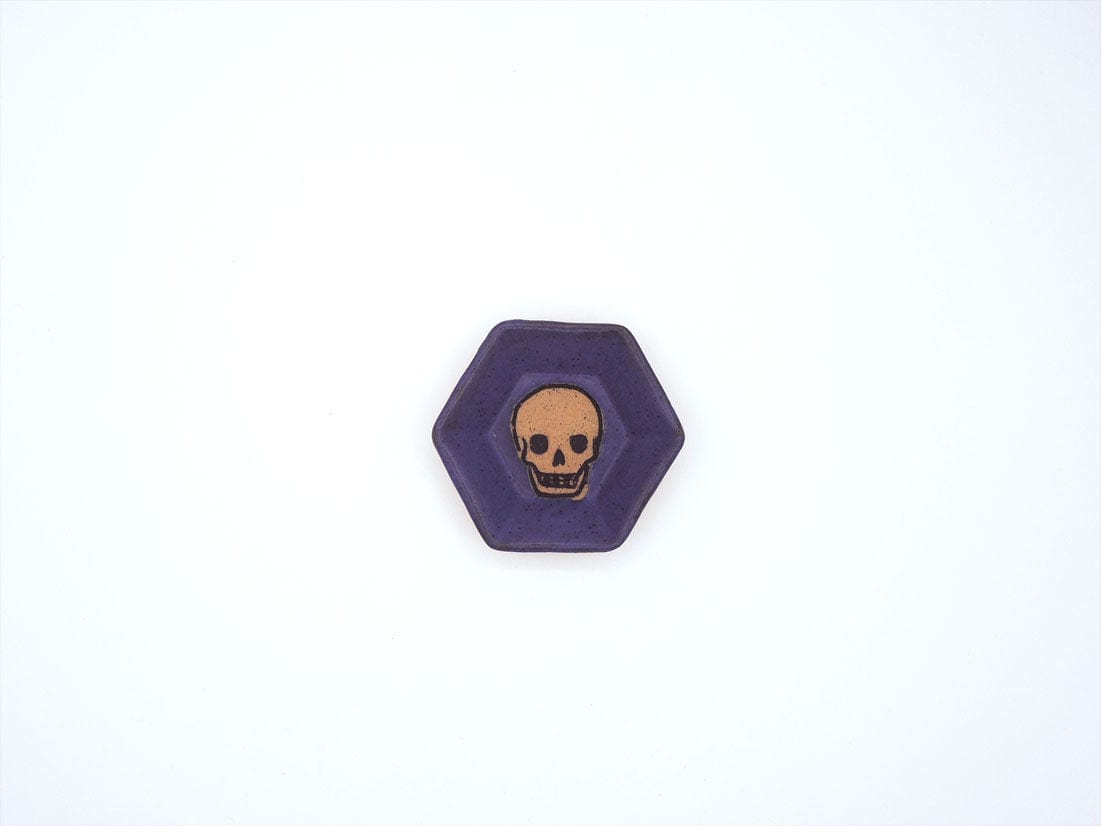 Stray Ceramics Skull Plate Hexagon Mini