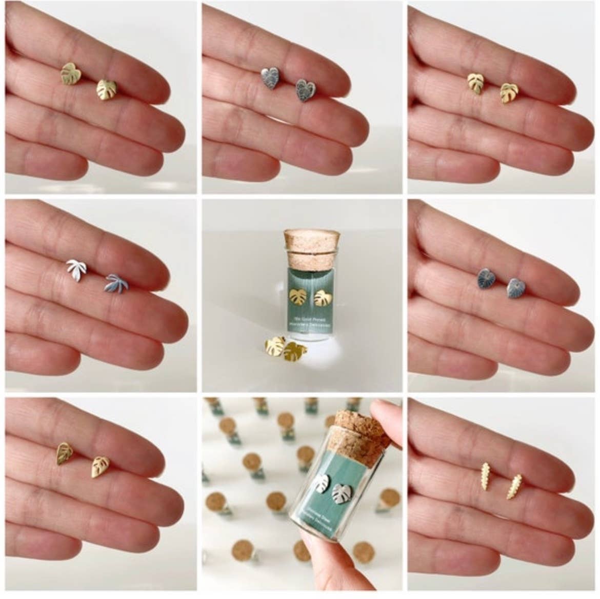 The Plant Social Anthurium Clarinervium Plant Studs | Hypoallergenic