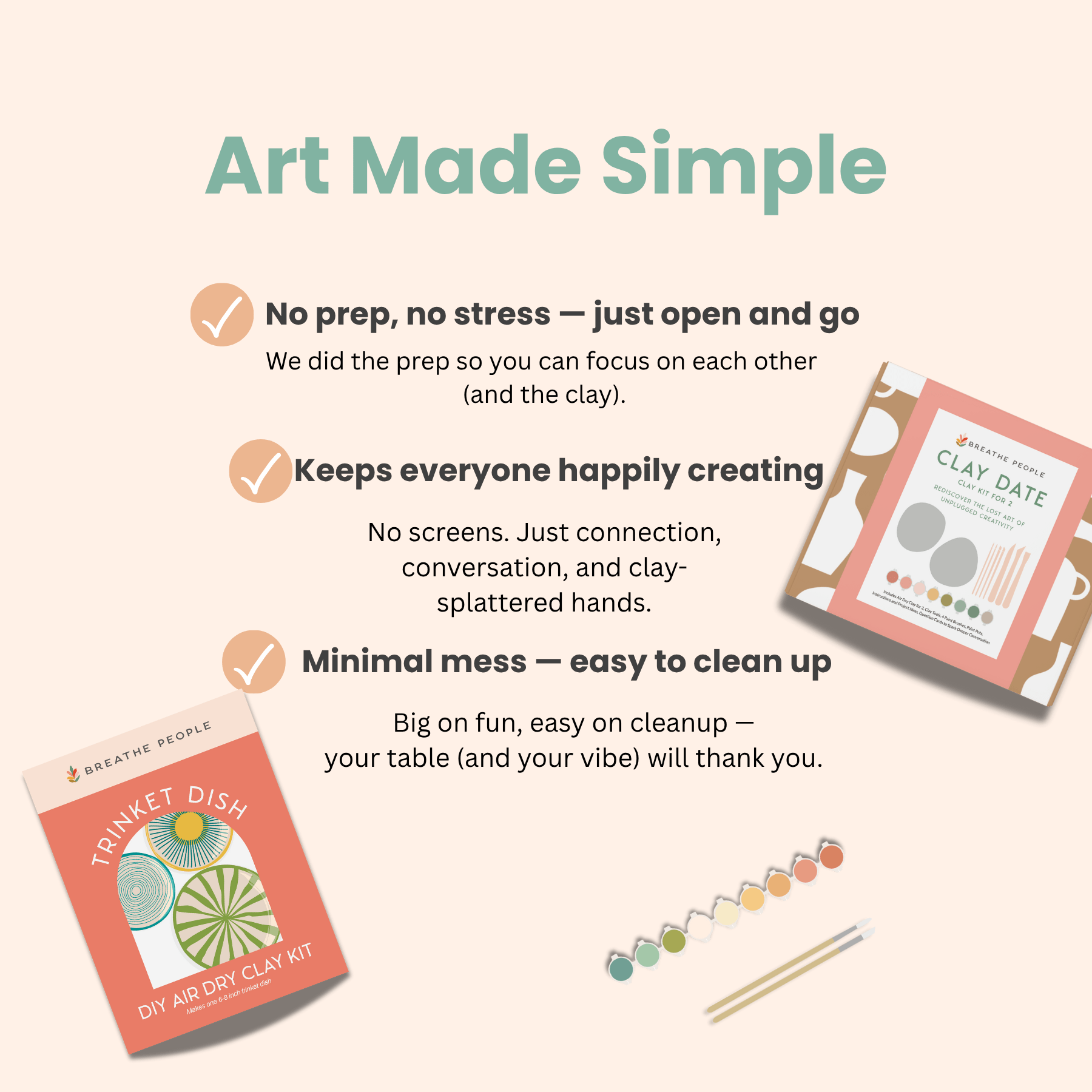 The Plant Social DIY Air Dry Clay Kit- Make Your Own Mushroom Dish available in Joshua Tree at JT Trading Post