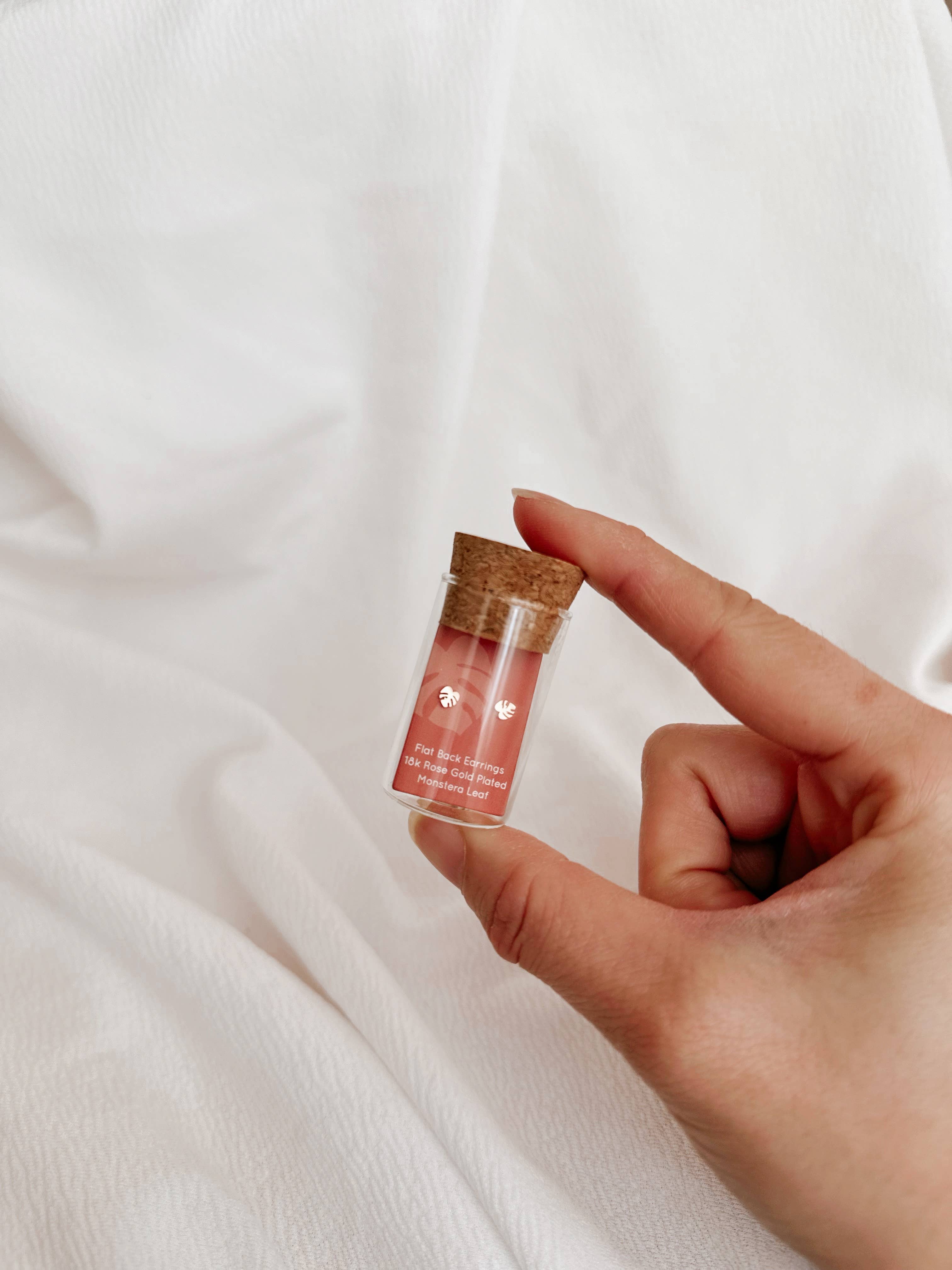 The Plant Social Flat Back Teeny Tiny Monstera Deliciosa Plant Studs available in Joshua Tree at JT Trading Post