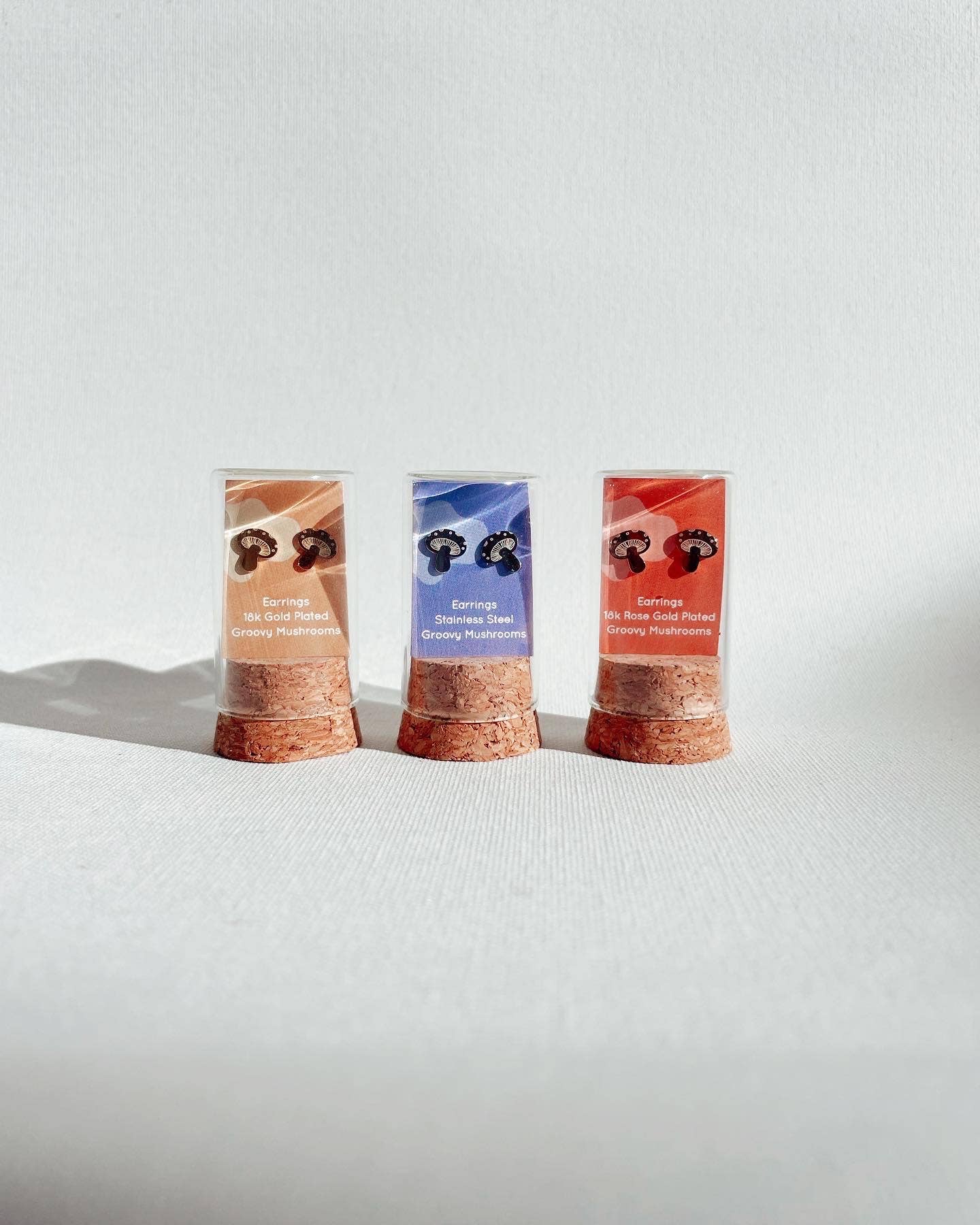The Plant Social Groovy Mushrooms Studs