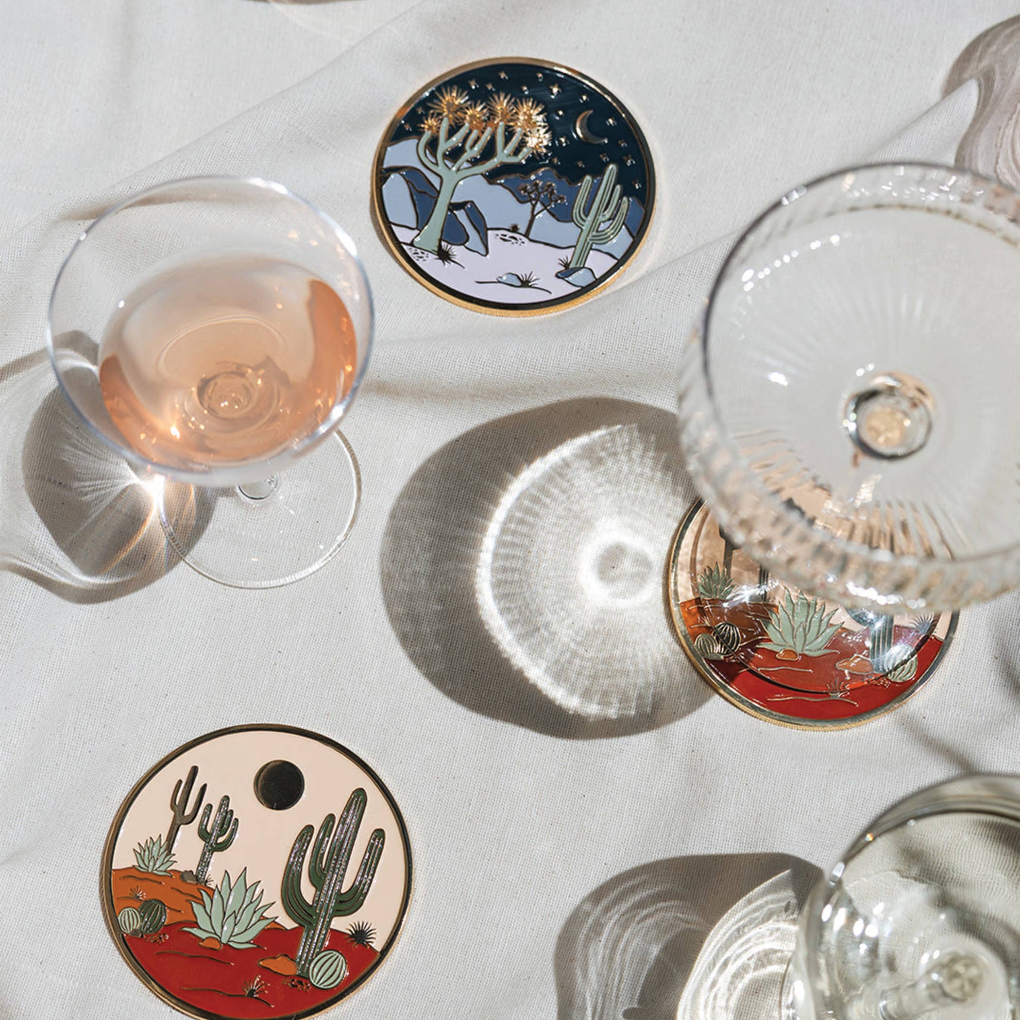 The Plant Social Moonlight Joshua Tree Luxe Coaster