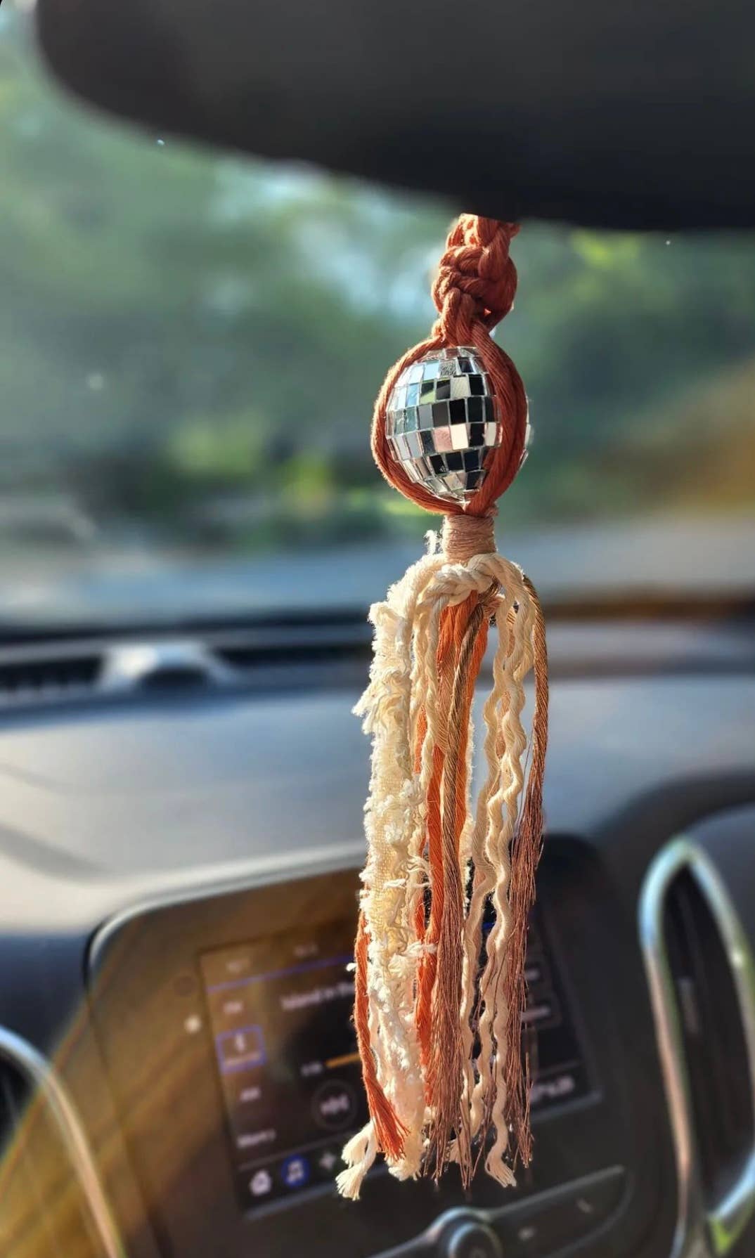 The Plant Social Neutral Disco Ball Car Charms
