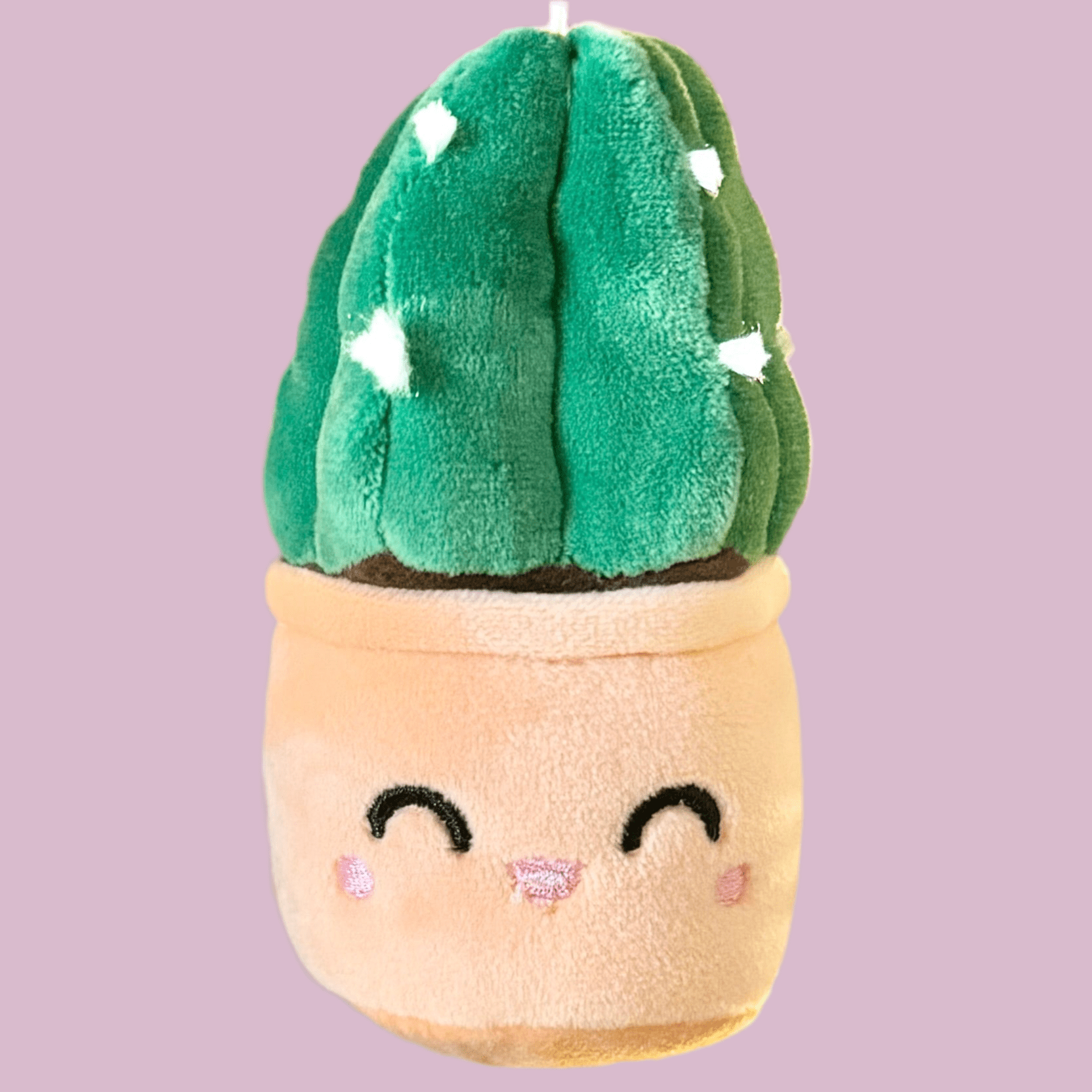 The Plant Social Plush Keychain: Cuddly Cactus