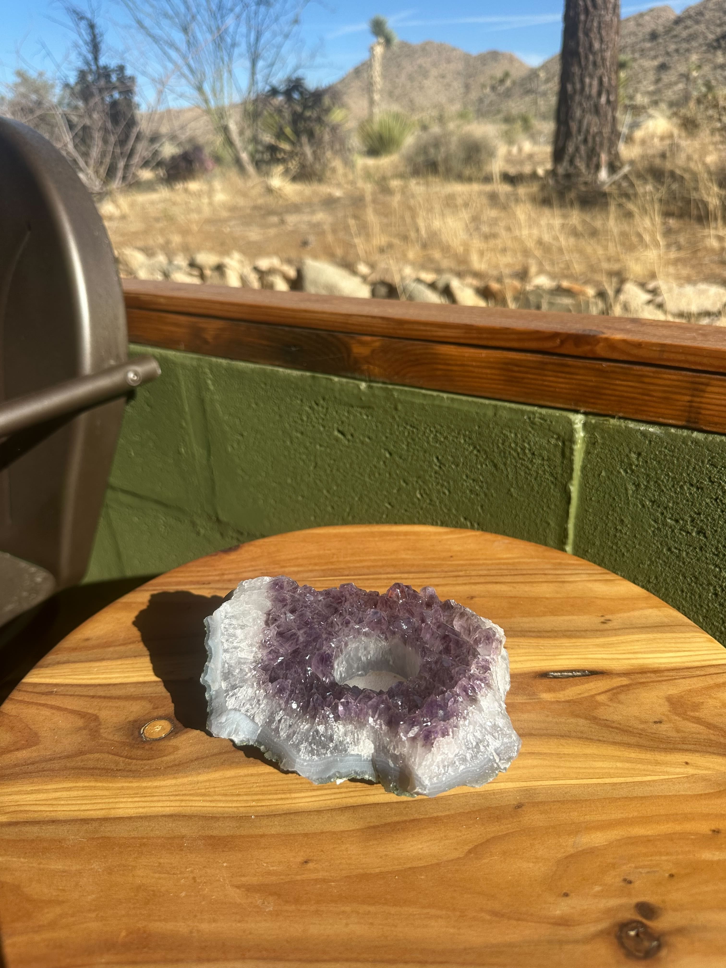 Tierra Magia Amethyst Candle Holder available in Joshua Tree at JT Trading Post