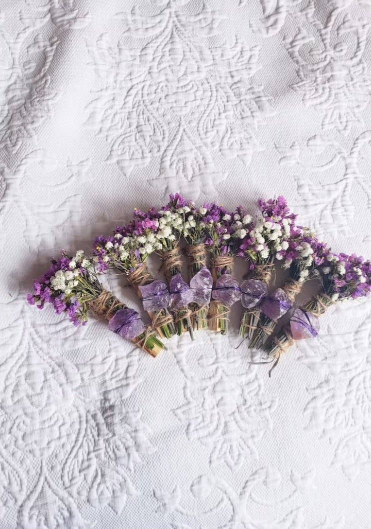 Tierra Magia Amethyst, Lavender and Palo Santo Smudge Stick