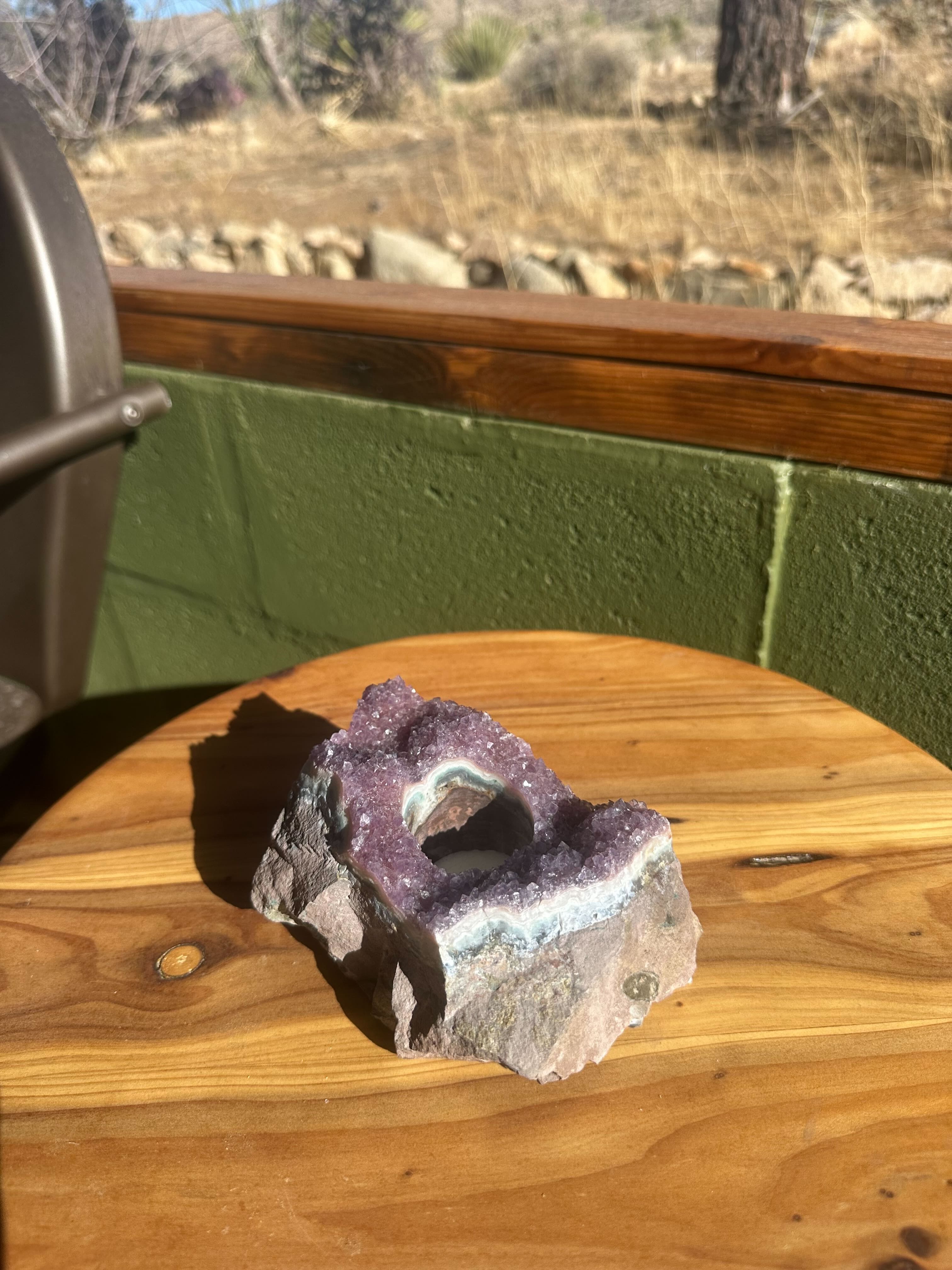 Tierra Magia Amethyst Candle Holder available in Joshua Tree at JT Trading Post