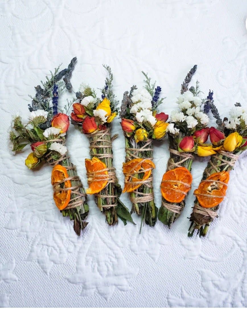 Tierra Magia Lavender, Mint, Orange Spring Smudge Stick