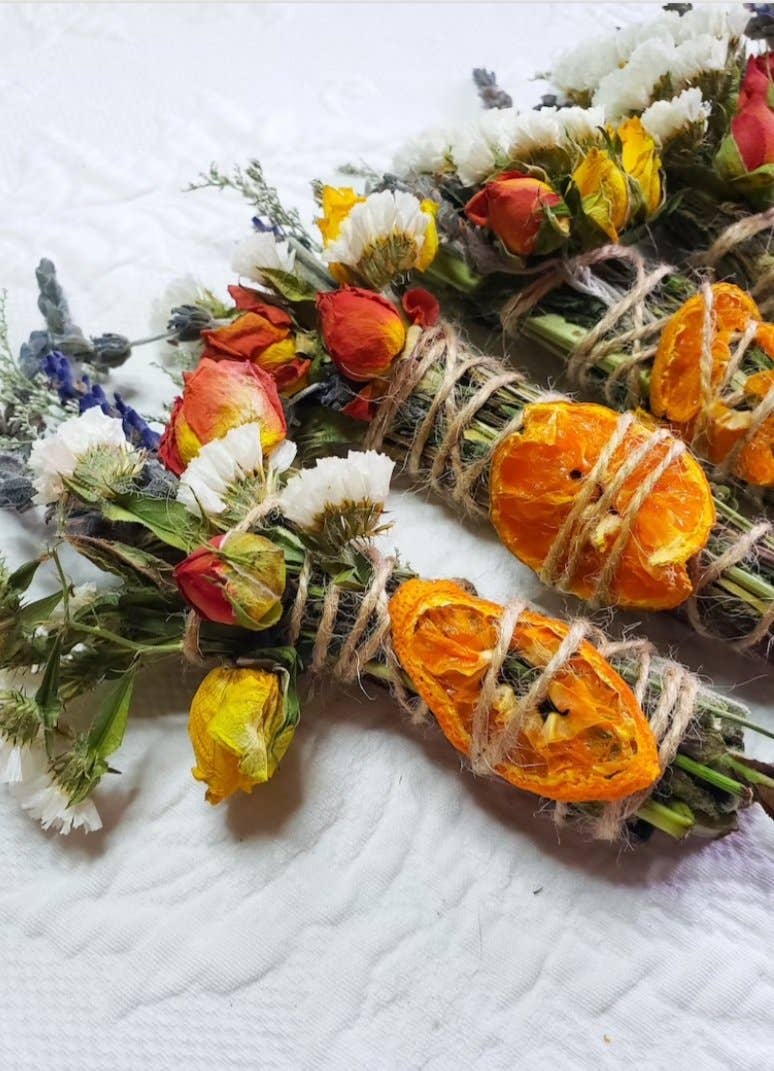 Tierra Magia Lavender, Mint, Orange Spring Smudge Stick