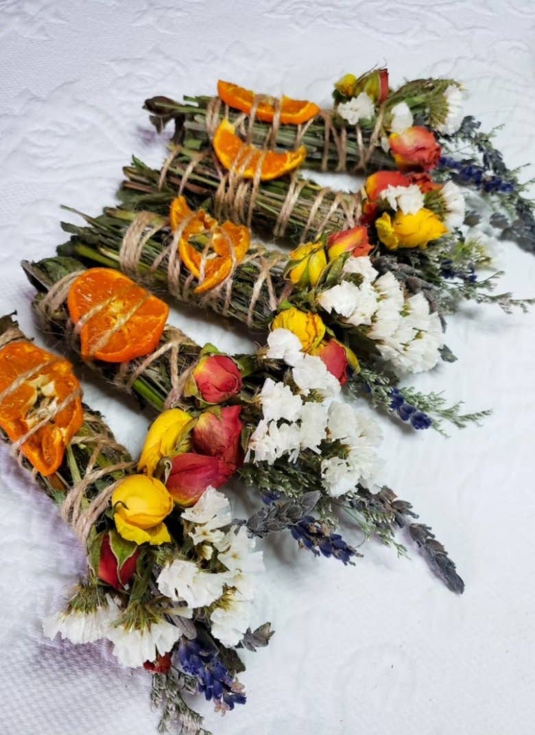 Tierra Magia Lavender, Mint, Orange Spring Smudge Stick