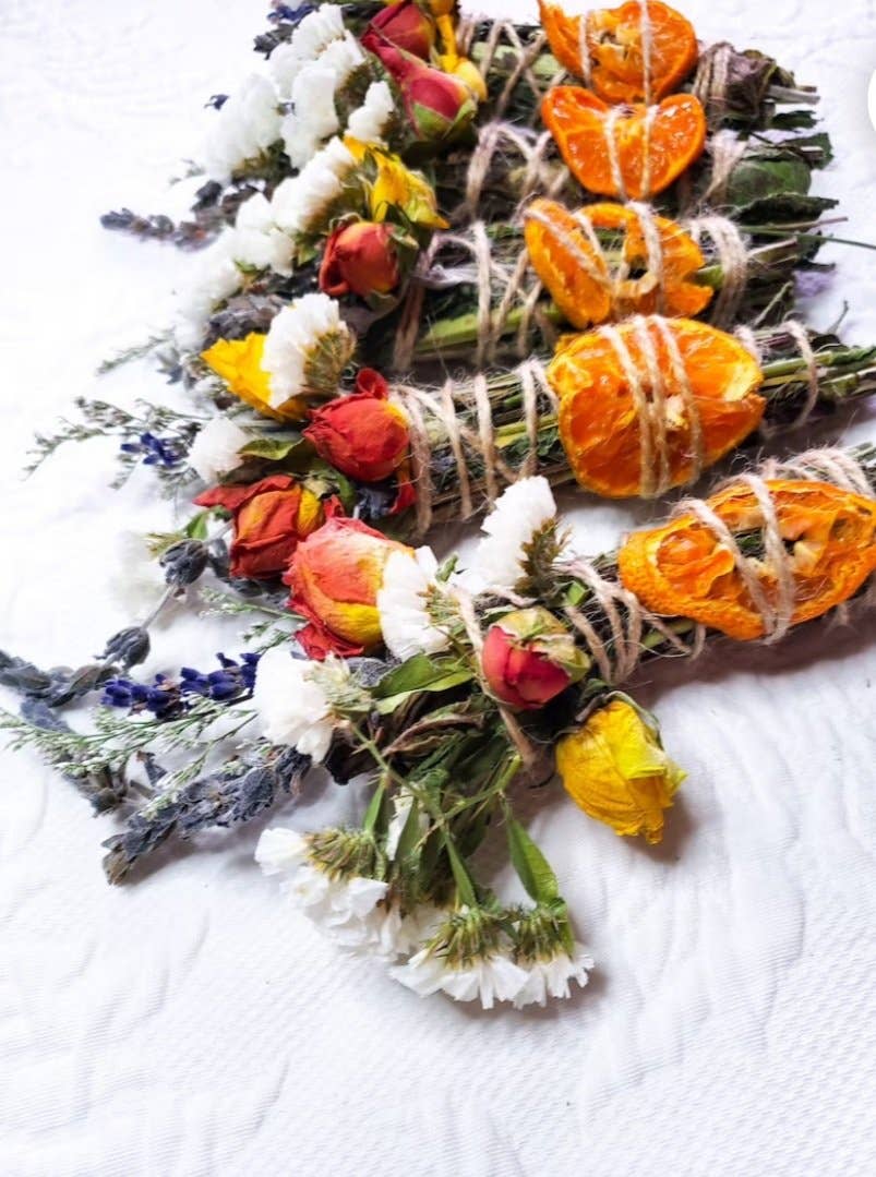 Tierra Magia Lavender, Mint, Orange Spring Smudge Stick