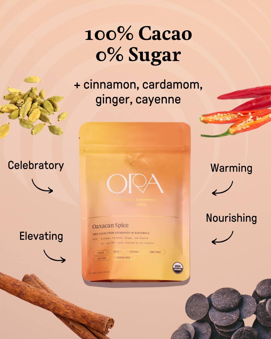Tierra Magia Oaxacan Spice Cacao - Organic Ceremonial Chocolate