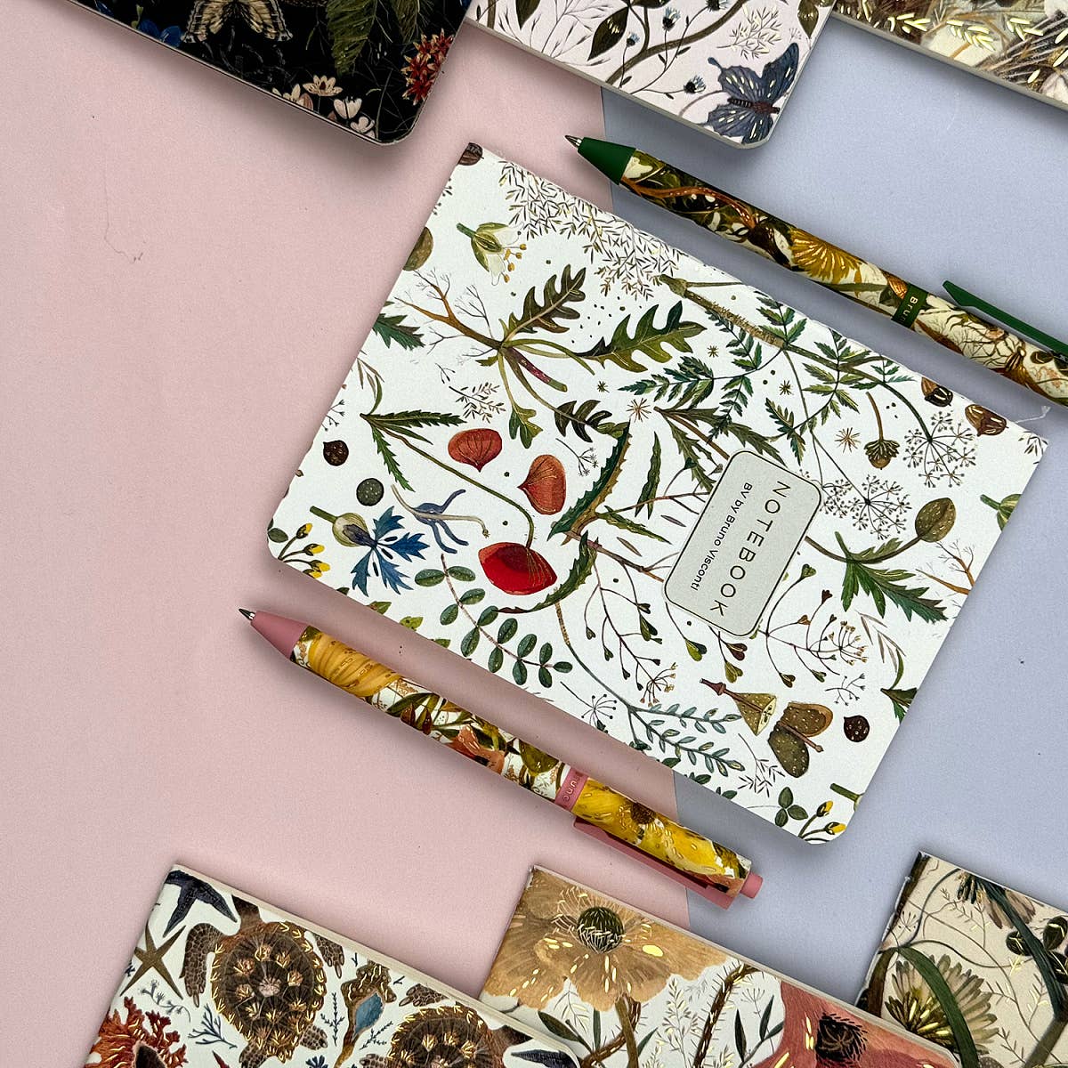 Tierra Magia Small Notebook  Greens and Flowers  available in Joshua Tree at JT Trading Post