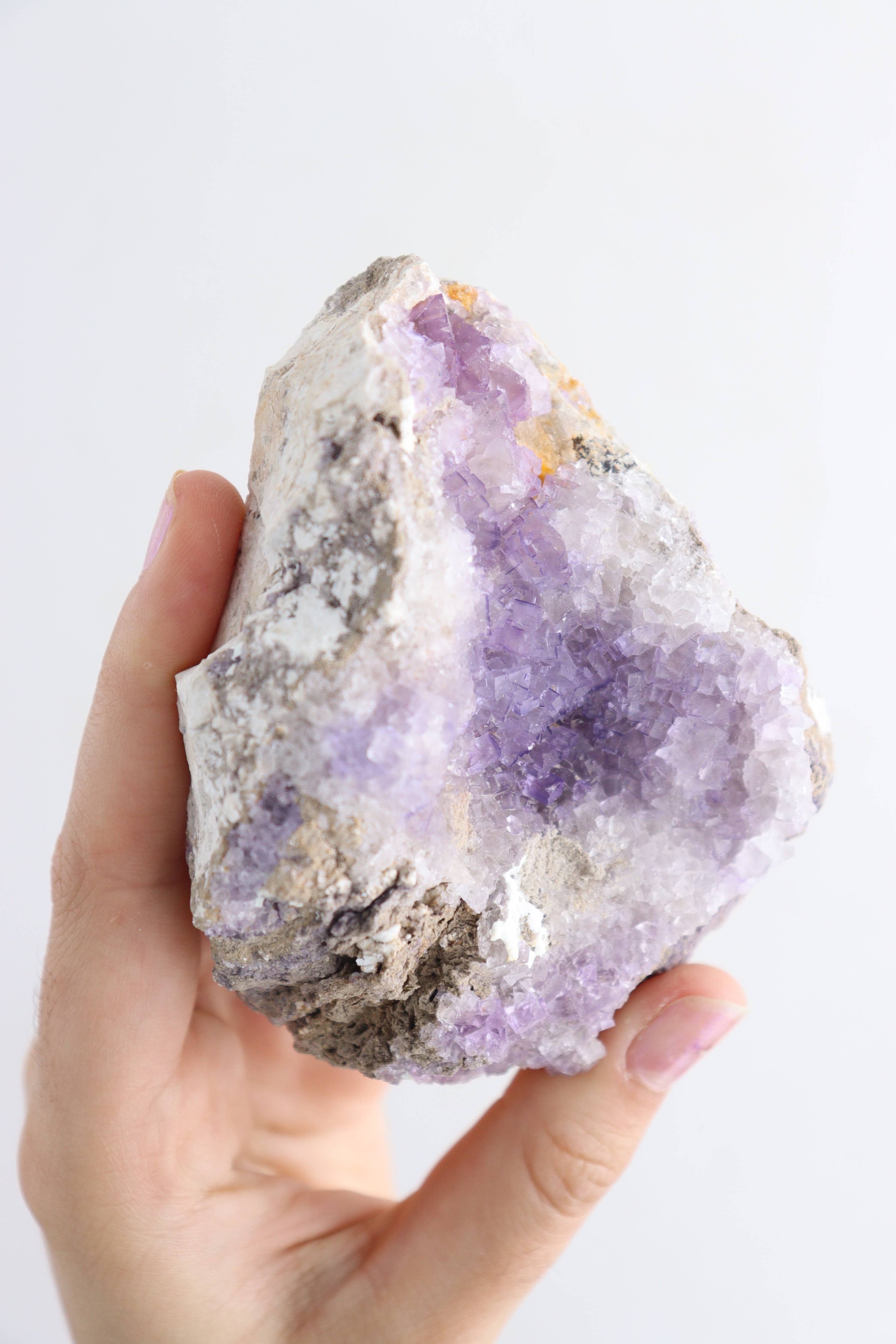 Tierra Magia Tule Fluorite Cluster Flat