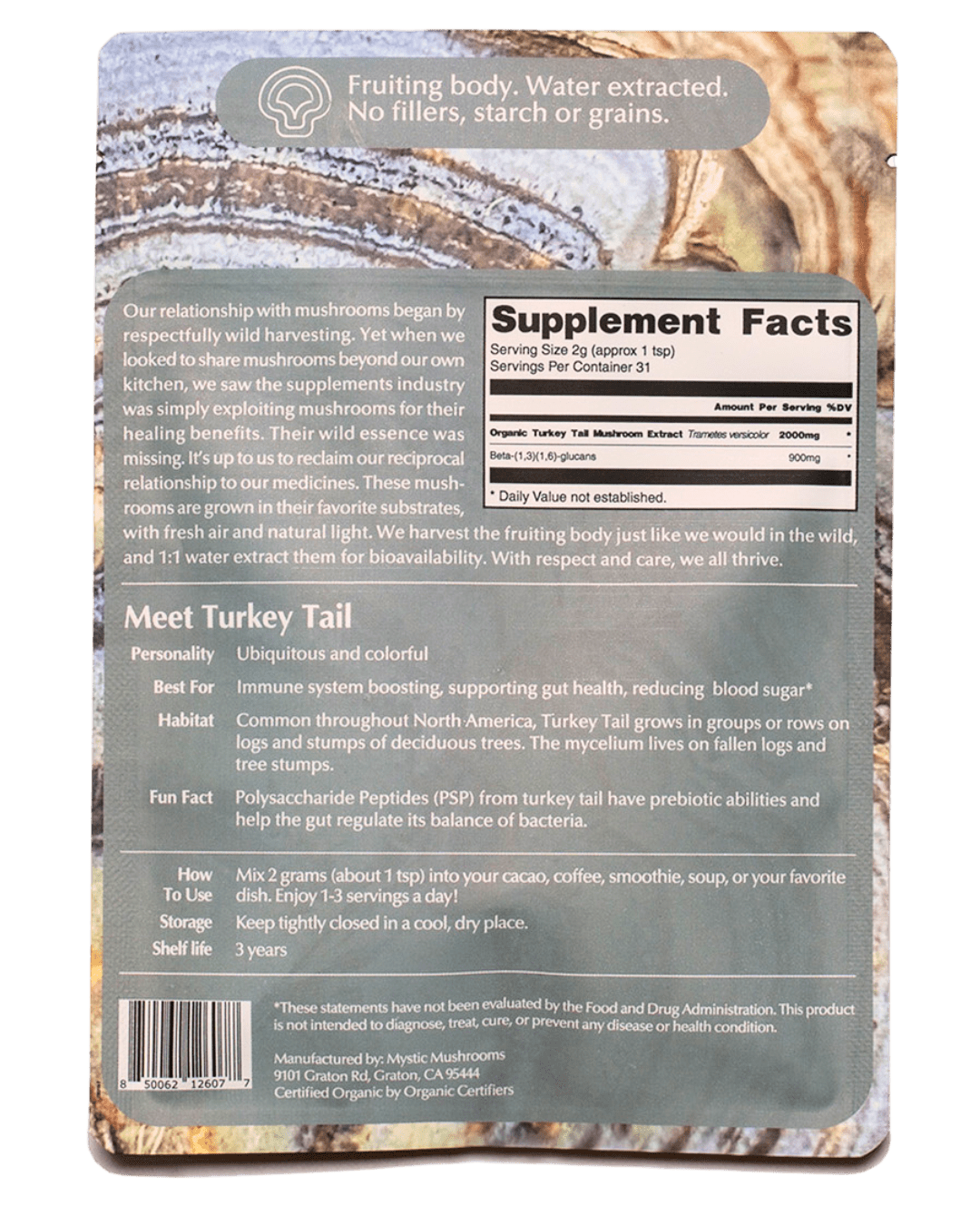 Tierra Magia Turkey Tail available in Joshua Tree at JT Trading Post