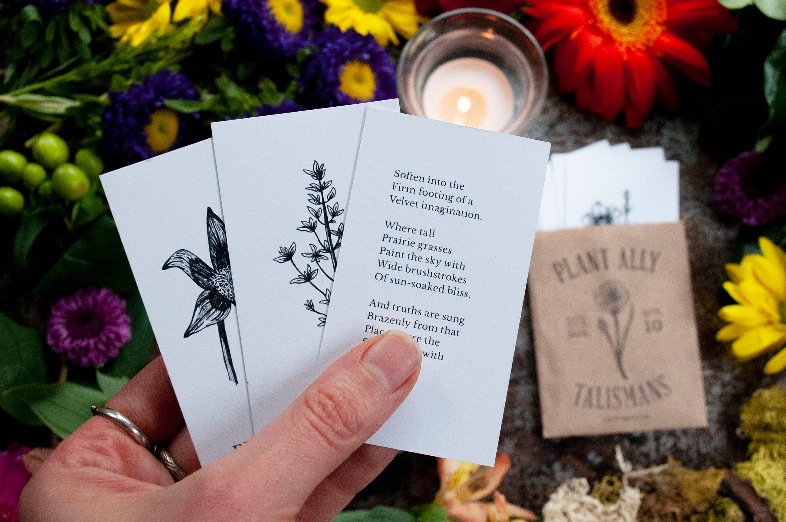 Tierra Magia Vol 3 Plant Ally Talisman Cards Mini Poetry Oracle Deck