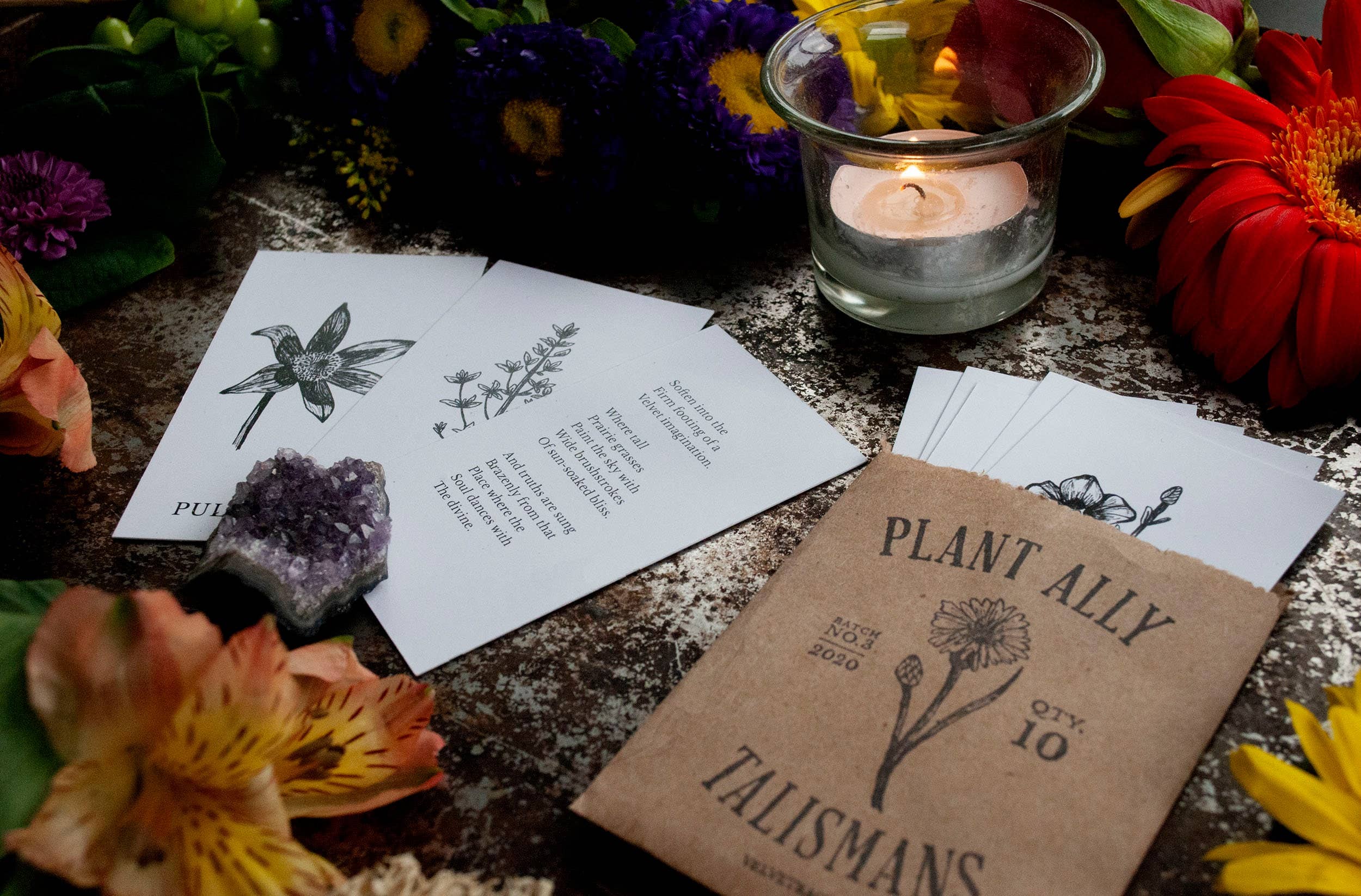 Tierra Magia Vol 3 Plant Ally Talisman Cards Mini Poetry Oracle Deck