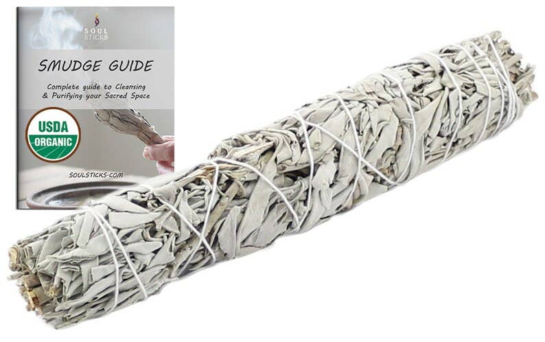 Tierra Magia White Sage 9 inch Smudge Sticks for Cleansing