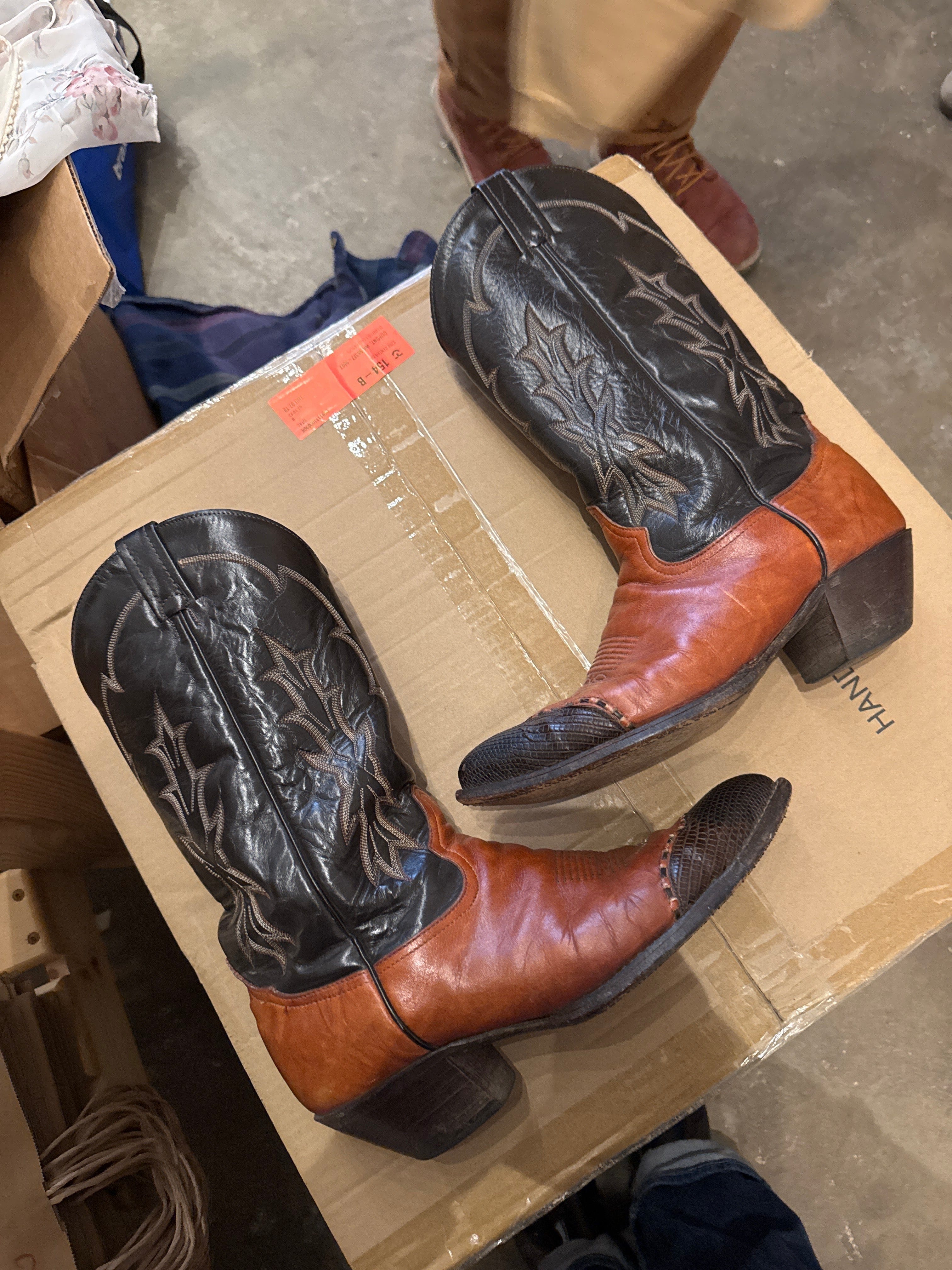 Venus Accessories VTG Tony Lama Leather Cowboy Boots available in Joshua Tree at JT Trading Post