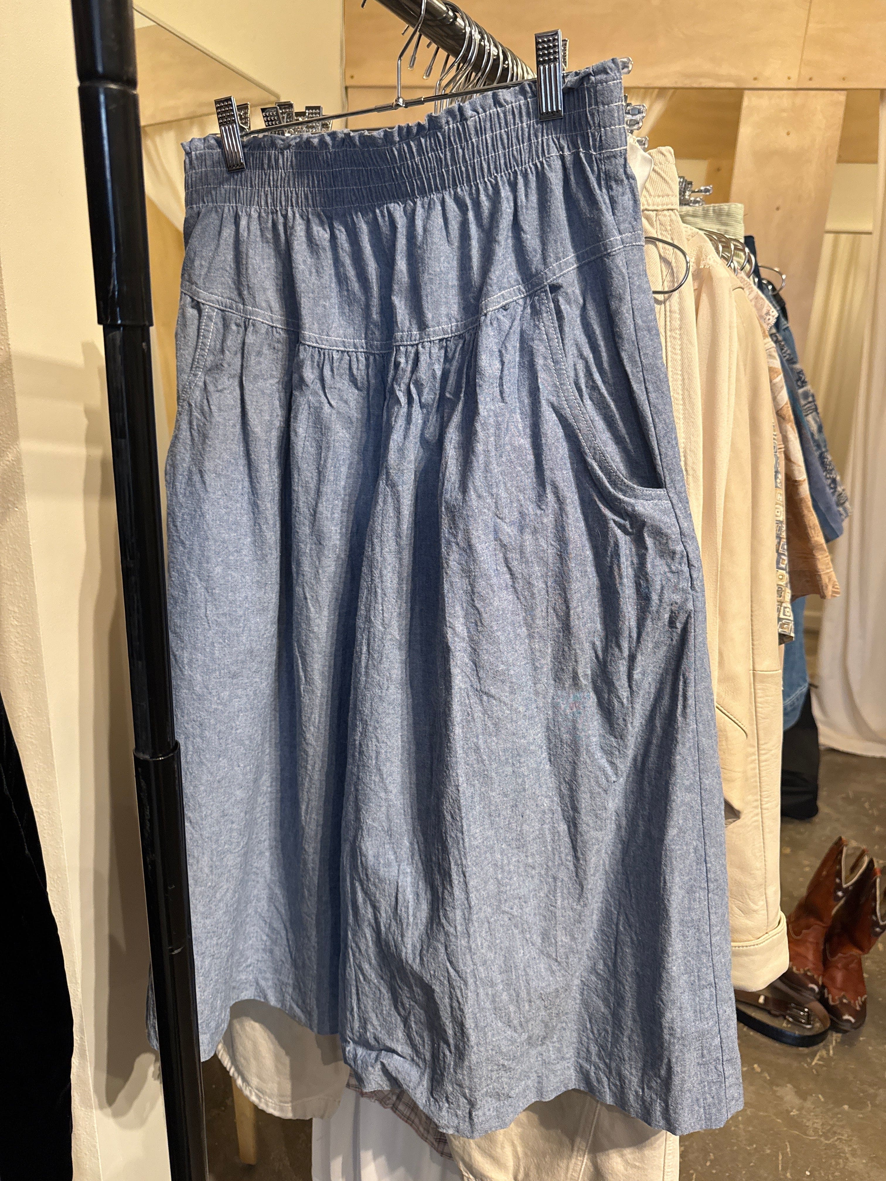 Venus Of The Desert VTG USA Catalina Denim Midi Skirt available in Joshua Tree at JT Trading Post