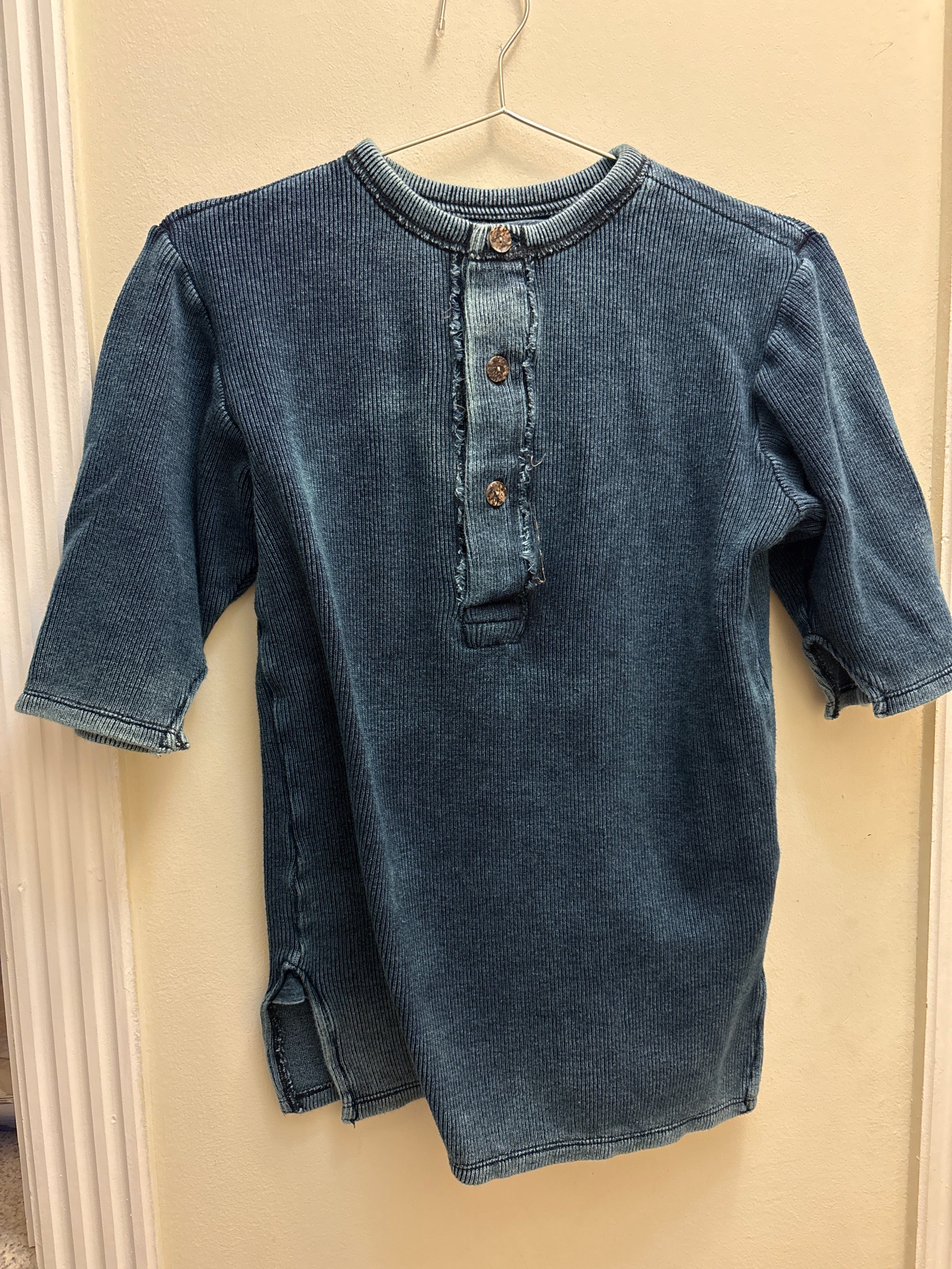 Venus Of The Desert Dead’s ribbed cotton Henley shirts