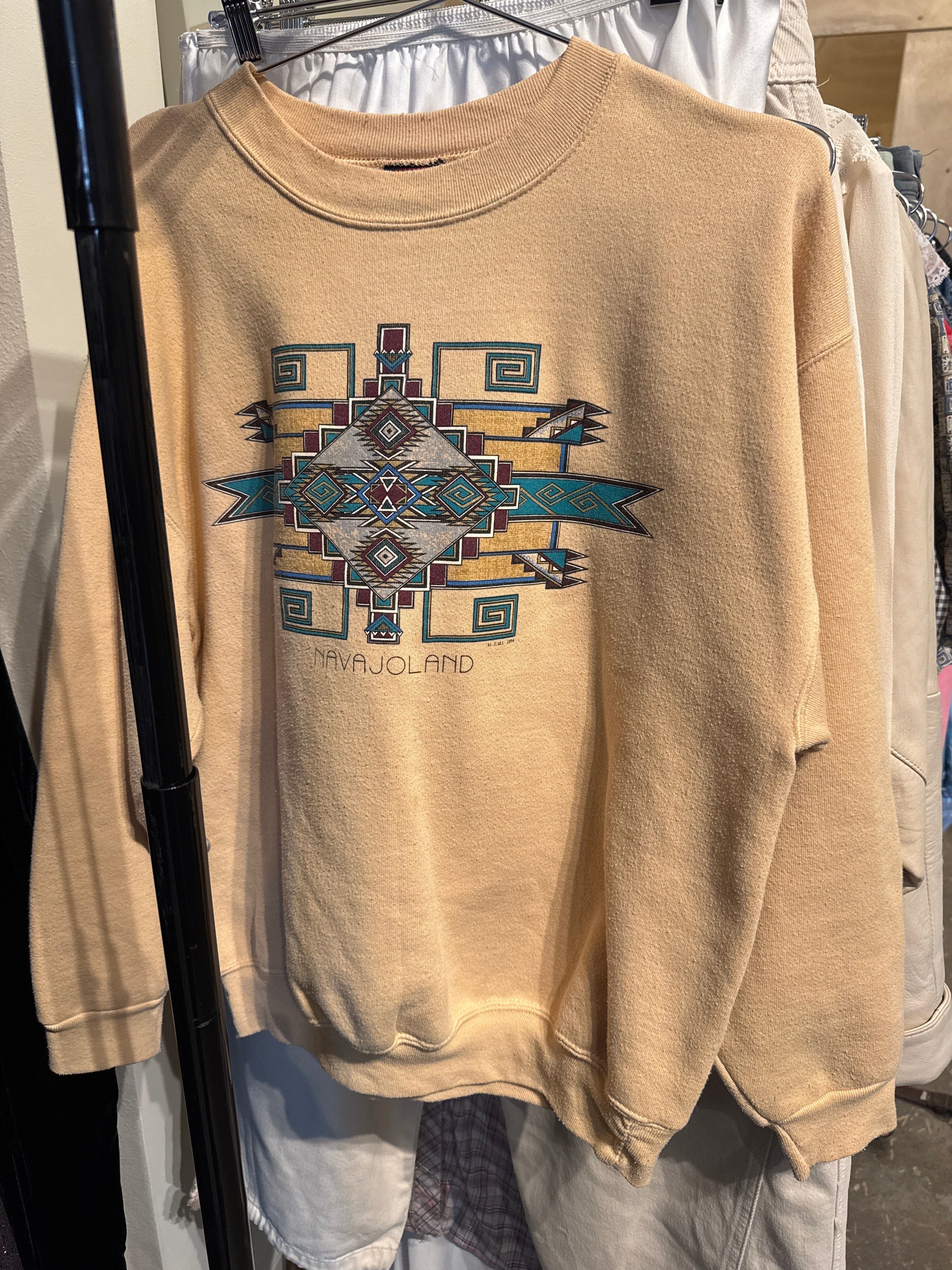 Venus Of The Desert 90s Navajoland Sweatshirt available in Joshua Tree at JT Trading Post