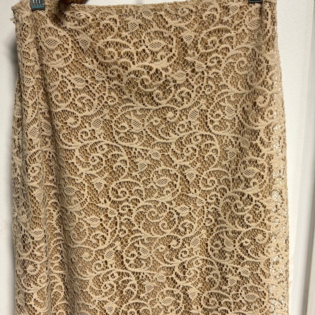 Venus Of The Desert VTG Weston Wear Lace Midi Skirt