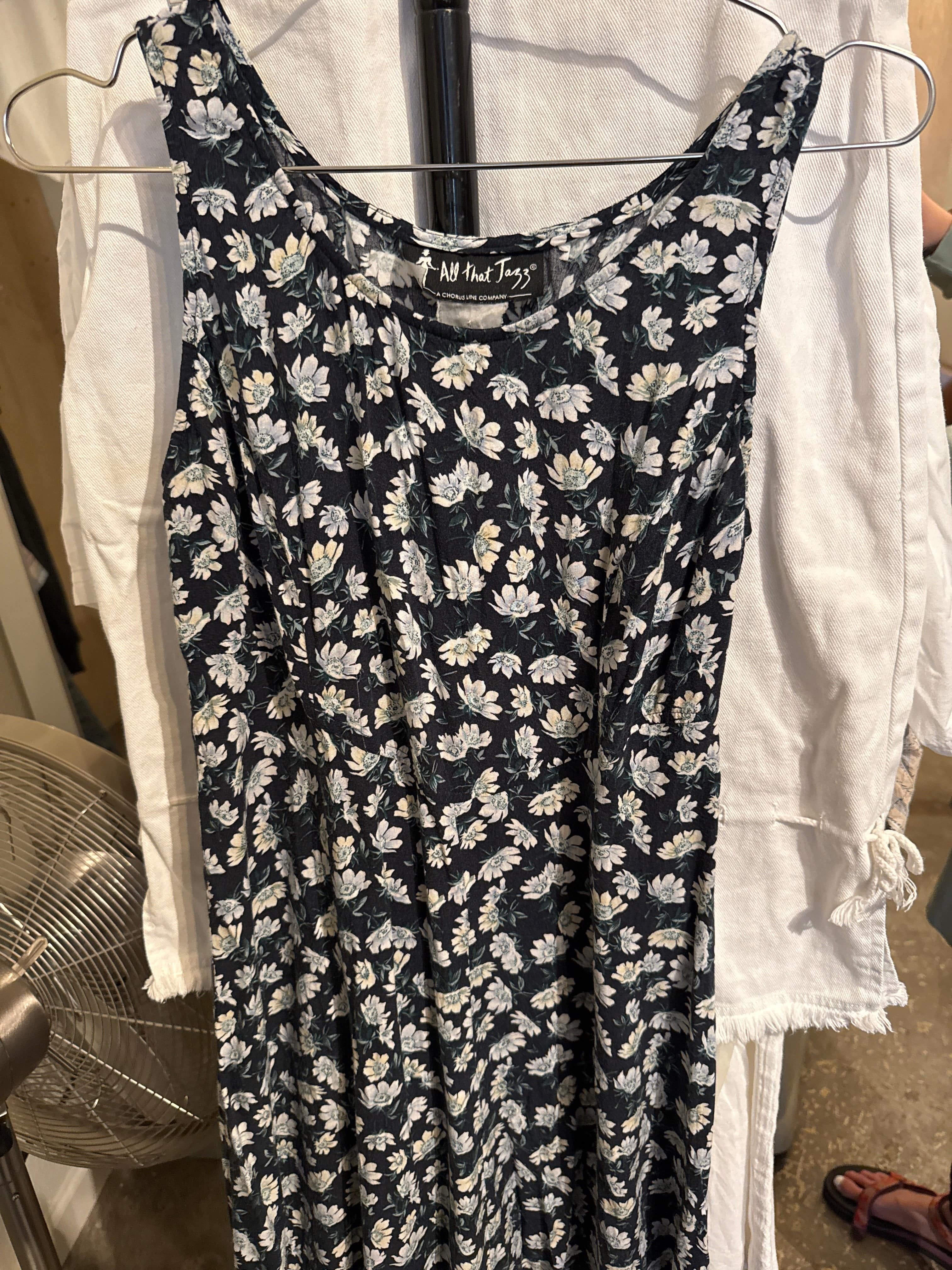 Venus Of The Desert VTG All That Jazz Floral Corset Back Dress