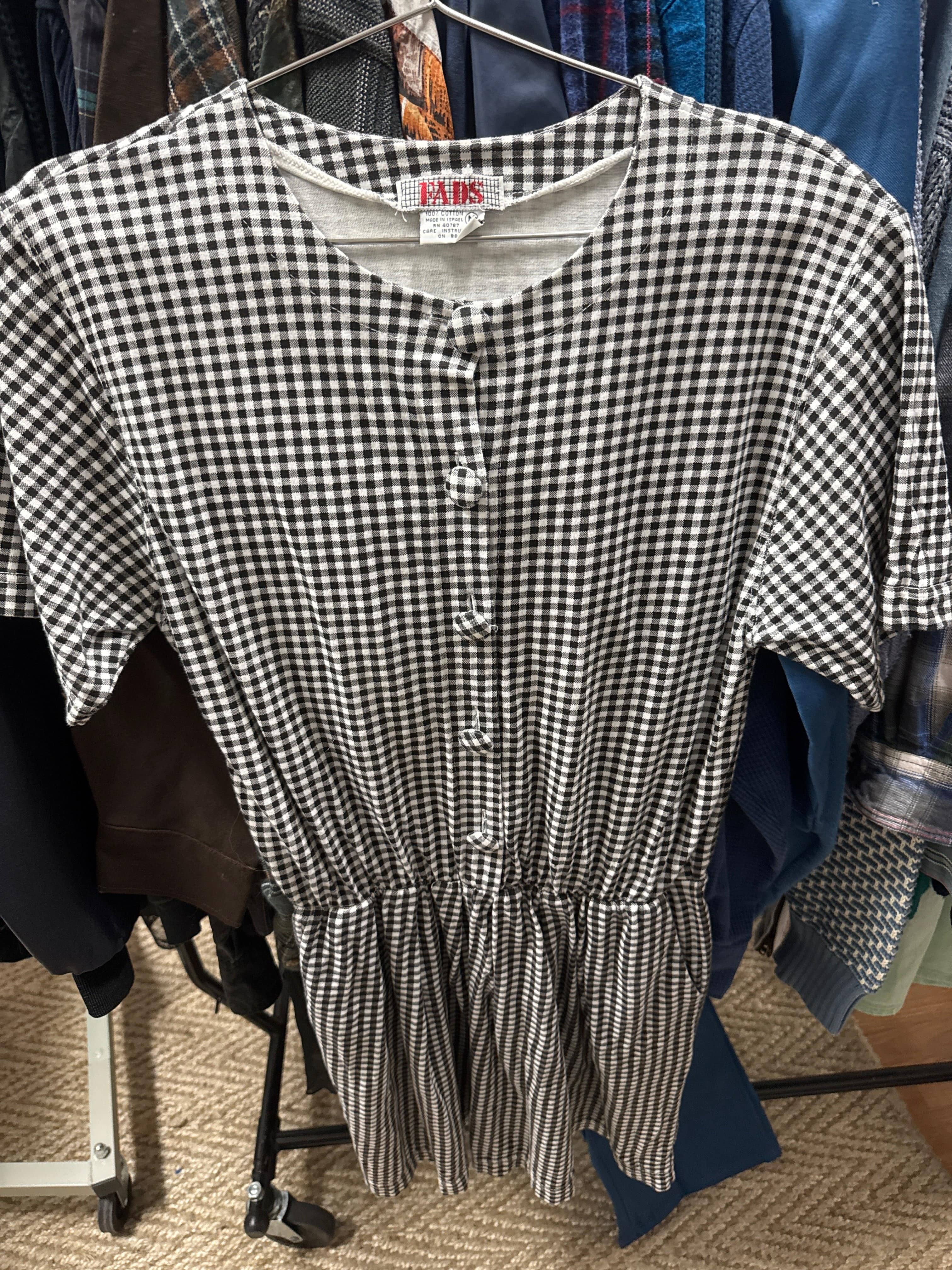 Venus Of The Desert VTG Fads Gingham Romper