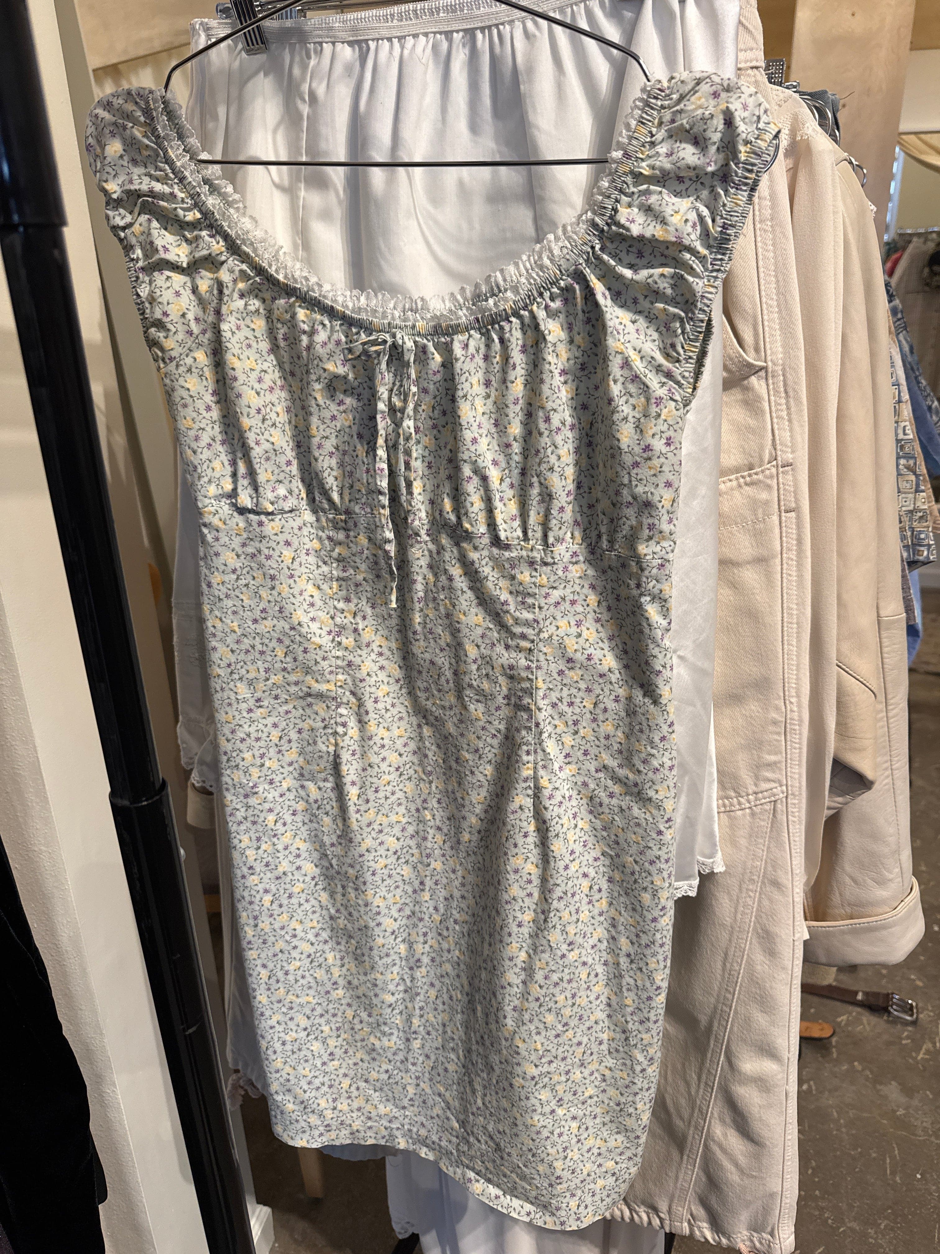Venus Of The Desert VTG Green Floral Sundress available in Joshua Tree at JT Trading Post