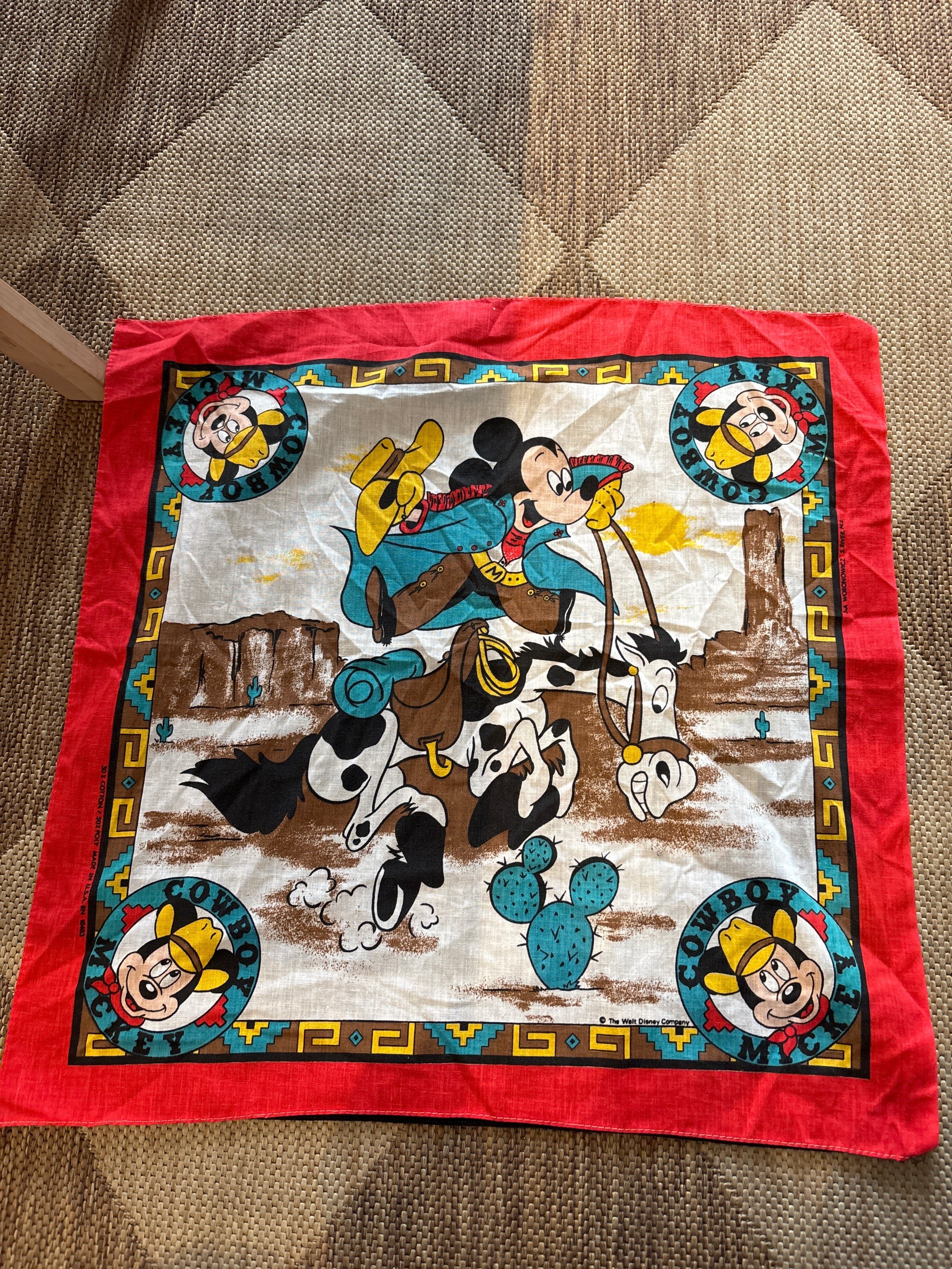 Venus Of The Desert Vtg Mickey Cowboy bandana