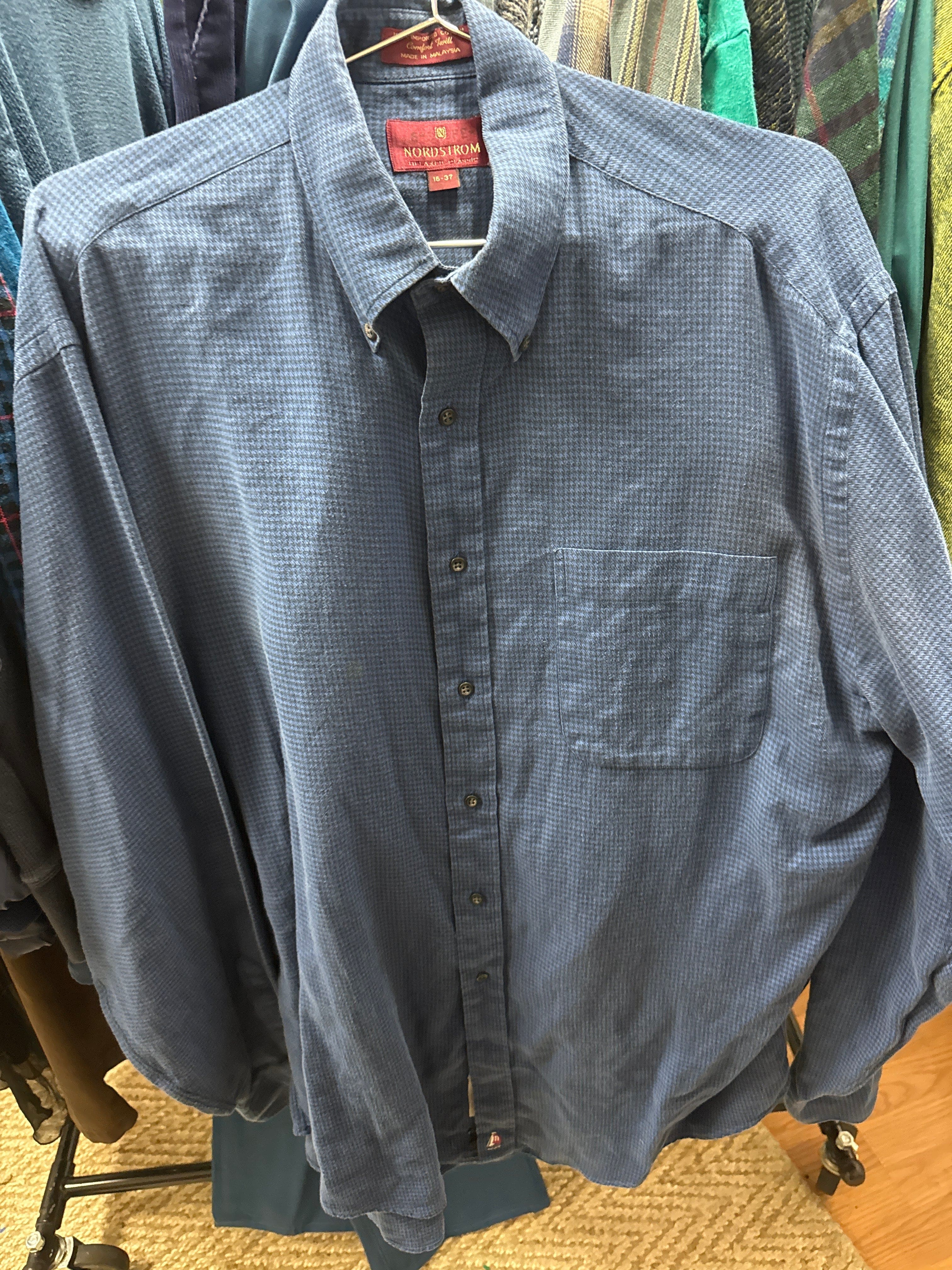 Venus Of The Desert VTG Nordstrom Twill Blue LS