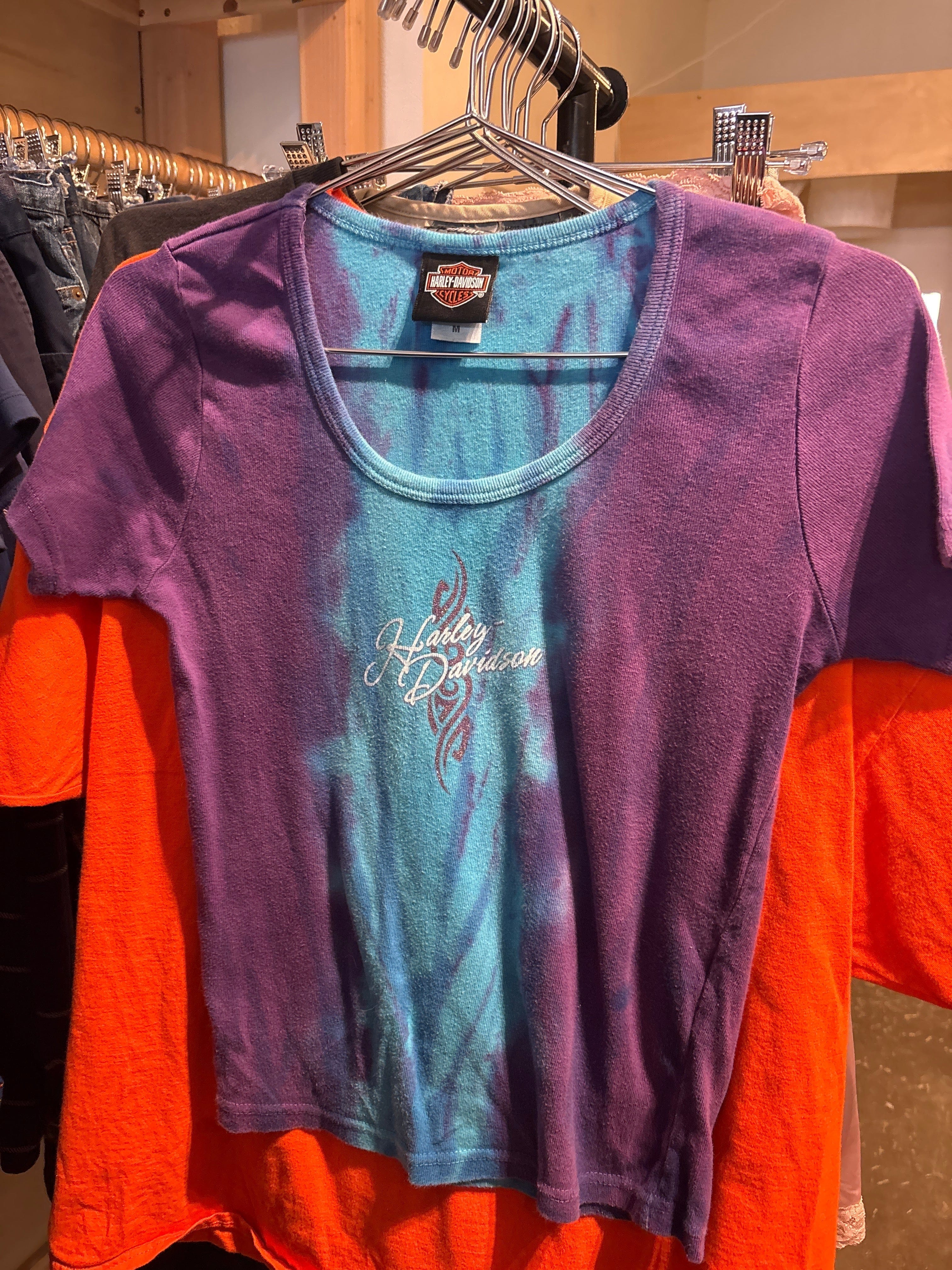 Venus Of The Desert Y2K Harley gradient baby tee